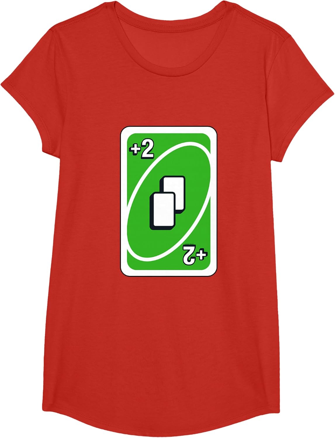 image:imageUNO Green Draw Two Card TShirtRed
