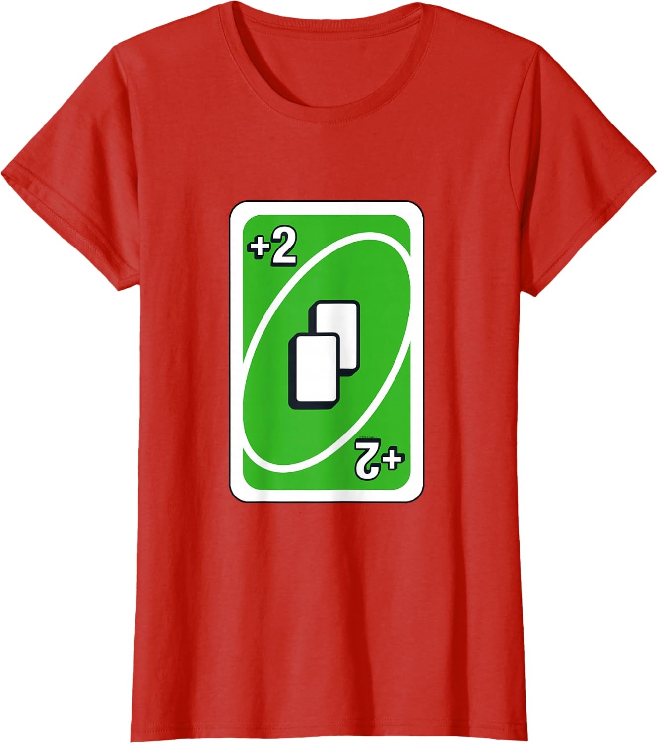 image:imageUNO Green Draw Two Card TShirtRed