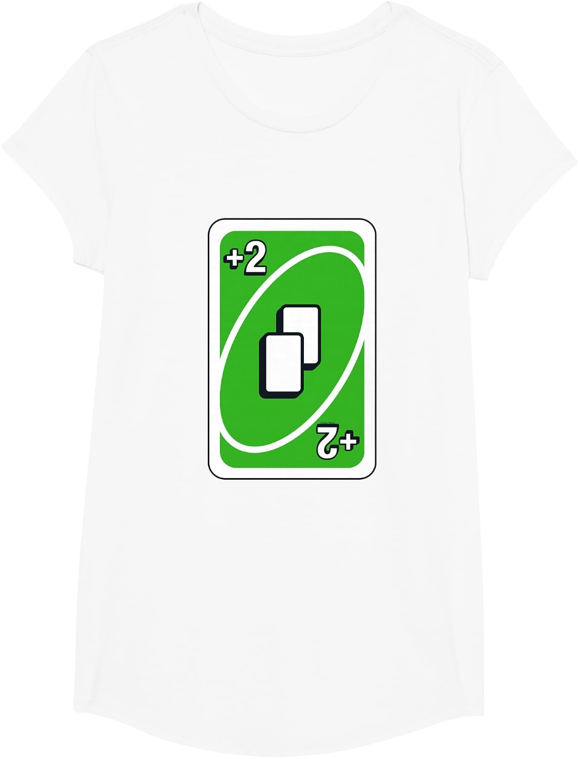 image:imageUNO Green Draw Two Card TShirtWhite