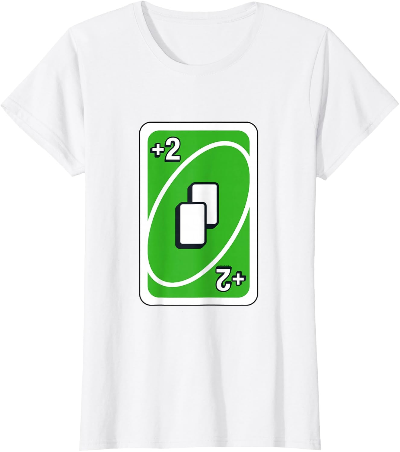 image:imageUNO Green Draw Two Card TShirtWhite