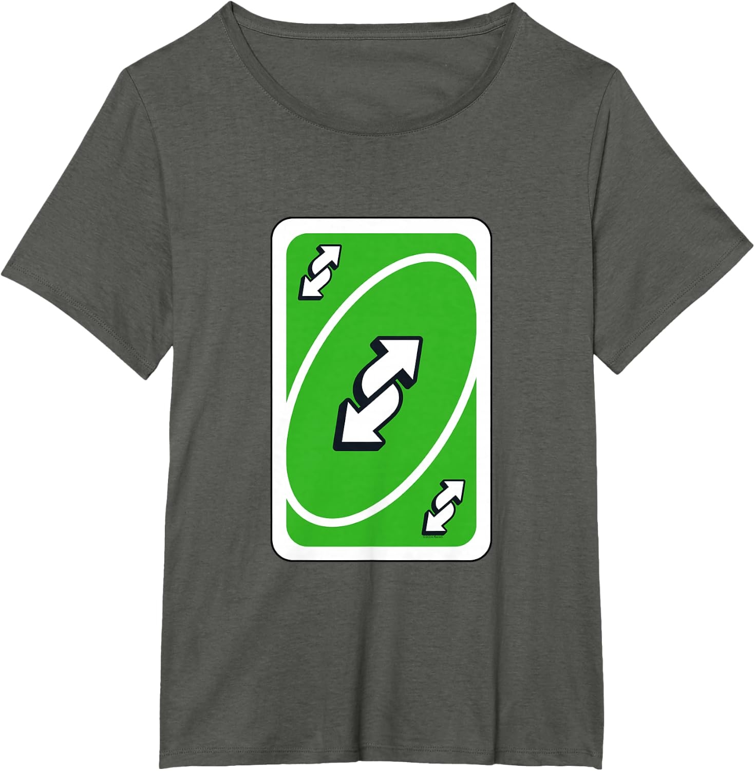 image:imageUNO Green Reverse TShirtAsphalt Grey