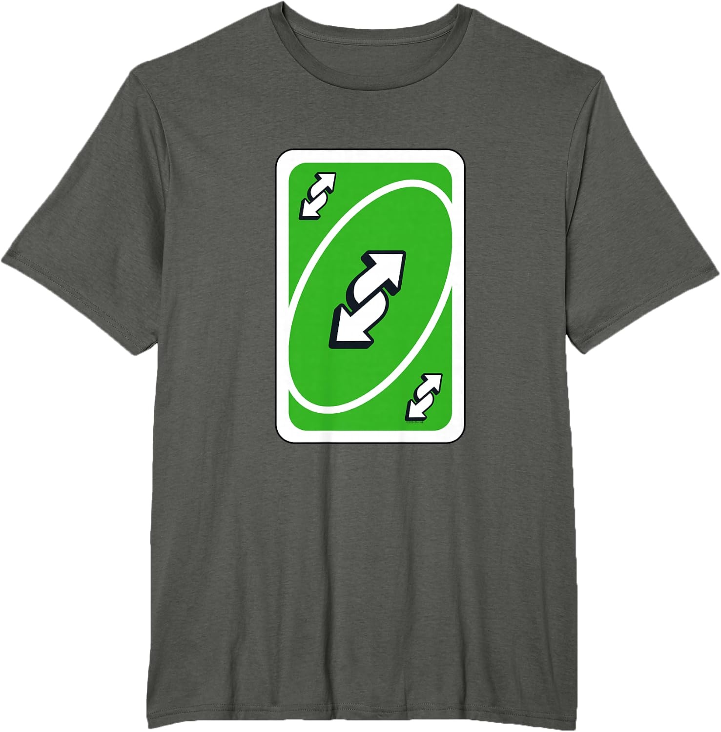 image:imageUNO Green Reverse TShirtAsphalt Grey