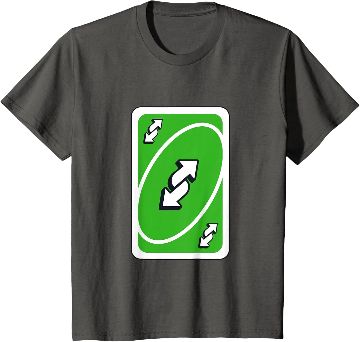 image:imageUNO Green Reverse TShirtAsphalt Grey