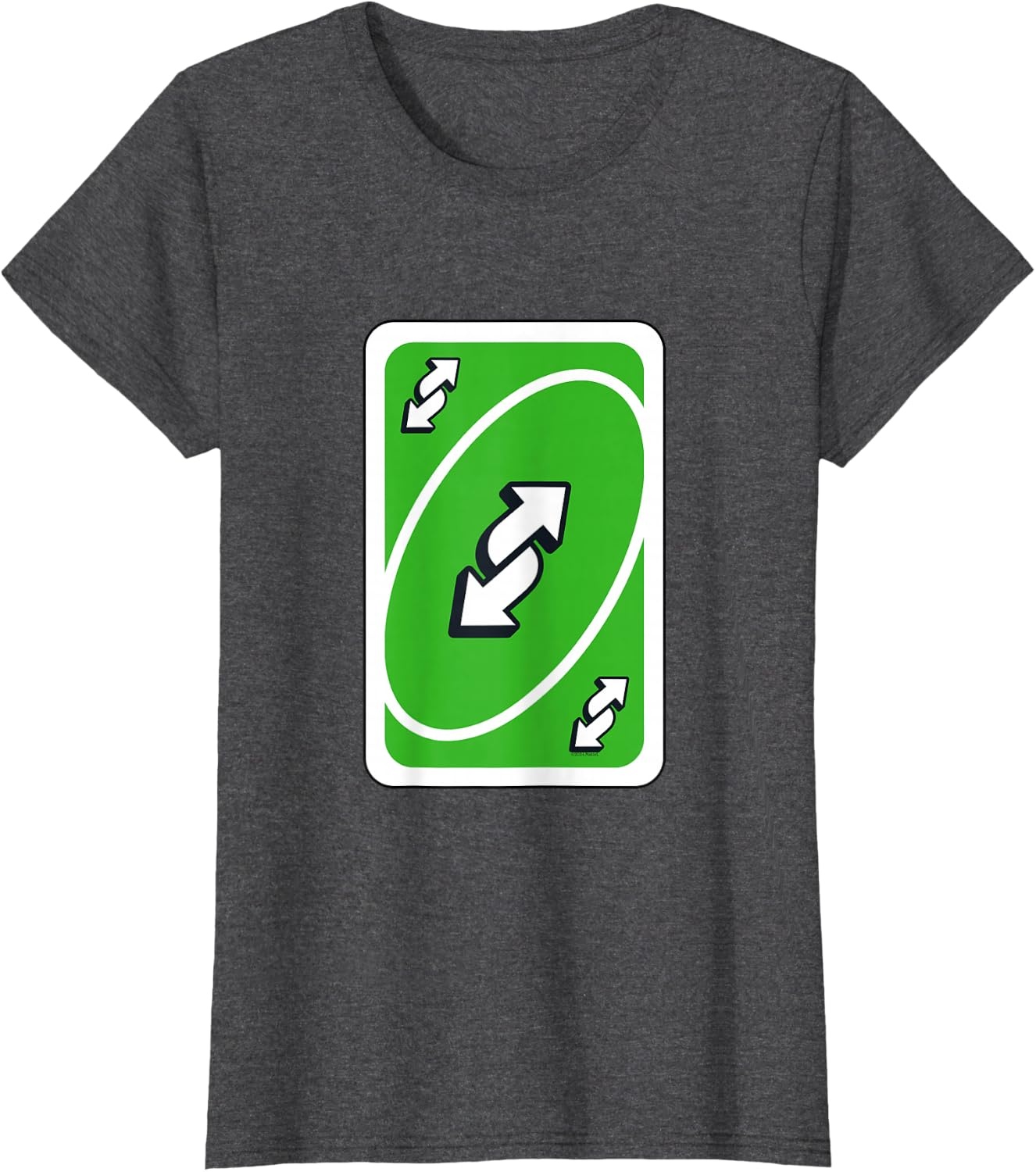 image:imageUNO Green Reverse TShirtDark Heather Grey