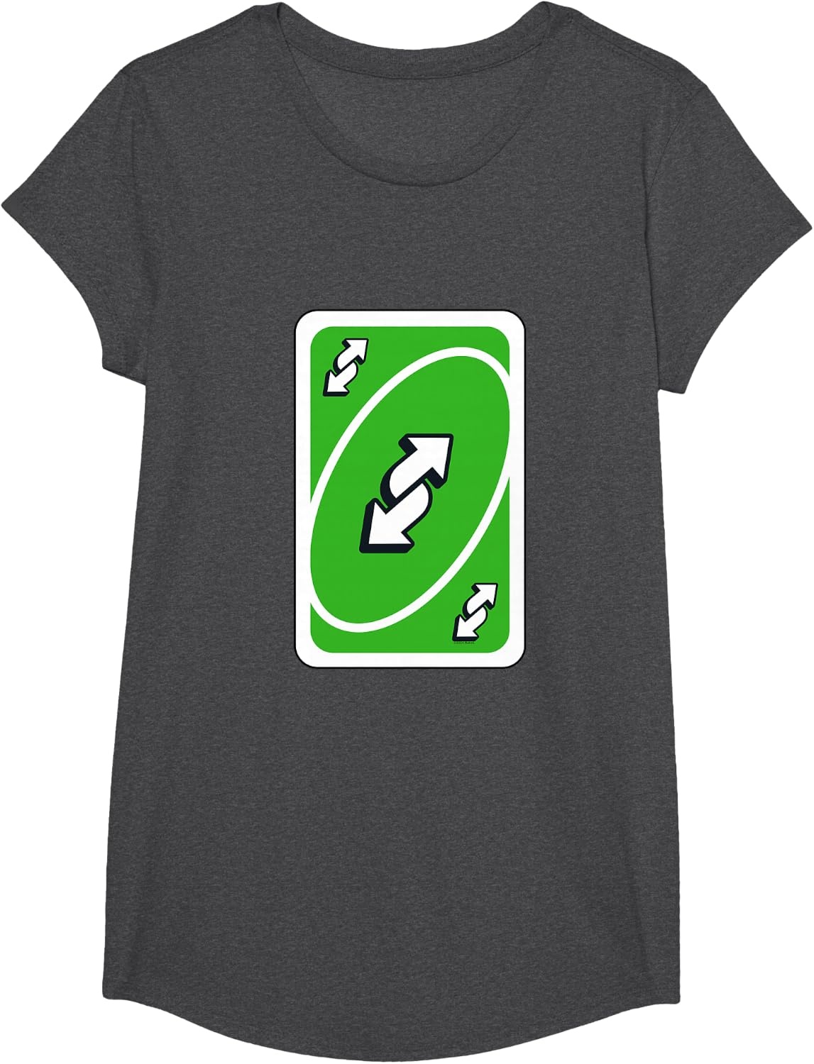 image:imageUNO Green Reverse TShirtDark Heather Grey