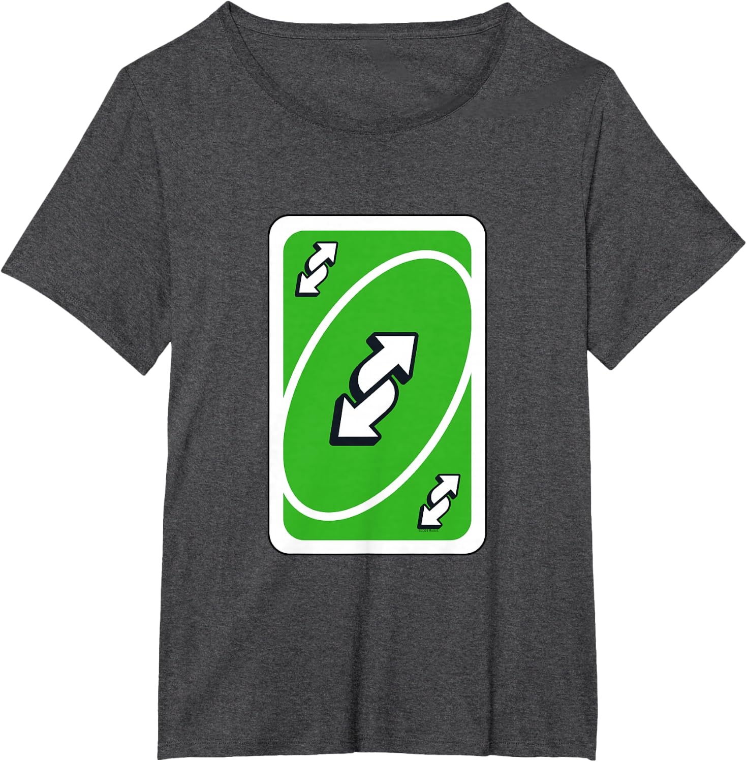image:imageUNO Green Reverse TShirtDark Heather Grey