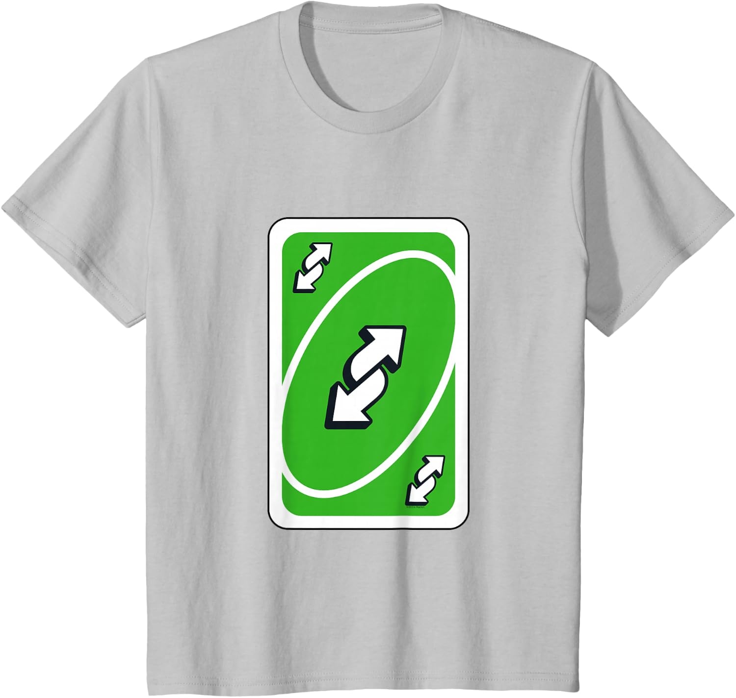 image:imageUNO Green Reverse TShirtSilver Grey