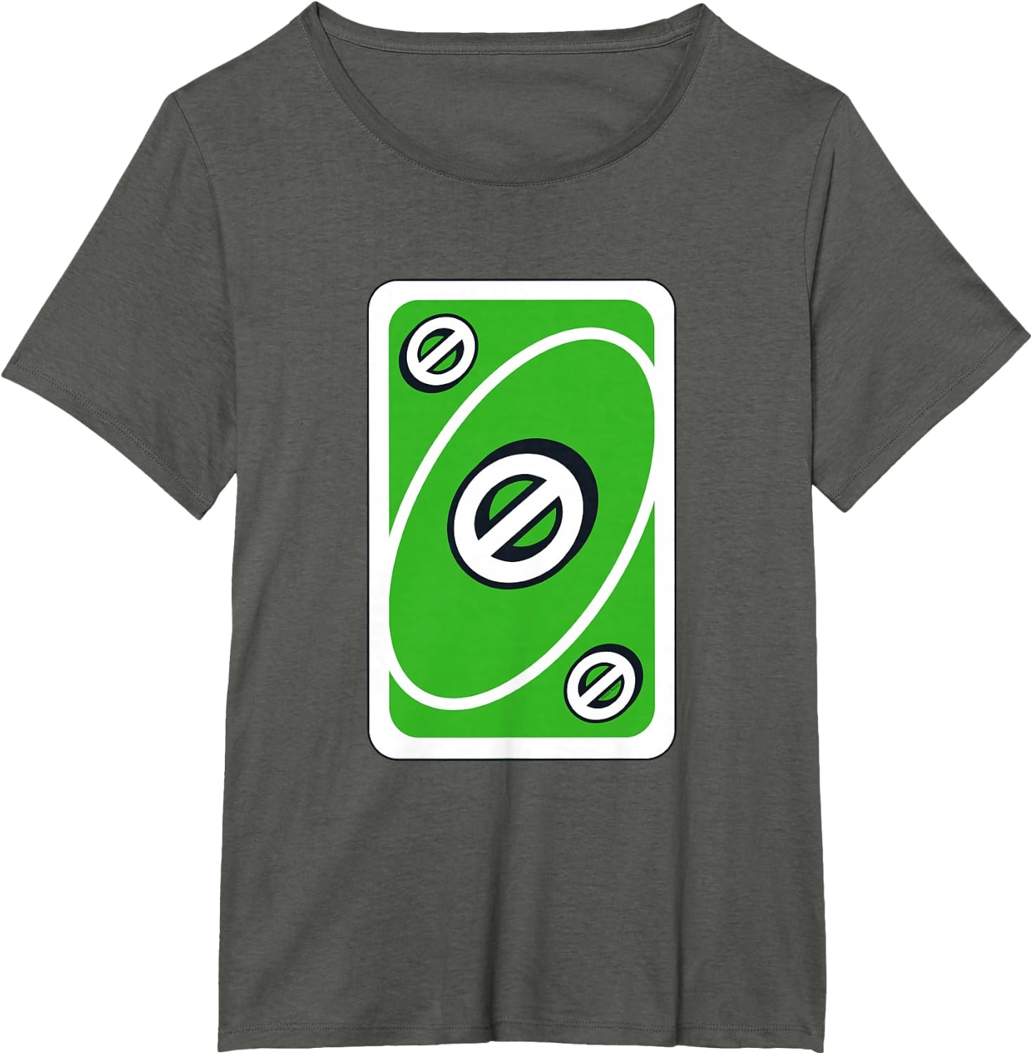image:imageUNO Green Skip Card TShirtAsphalt Grey
