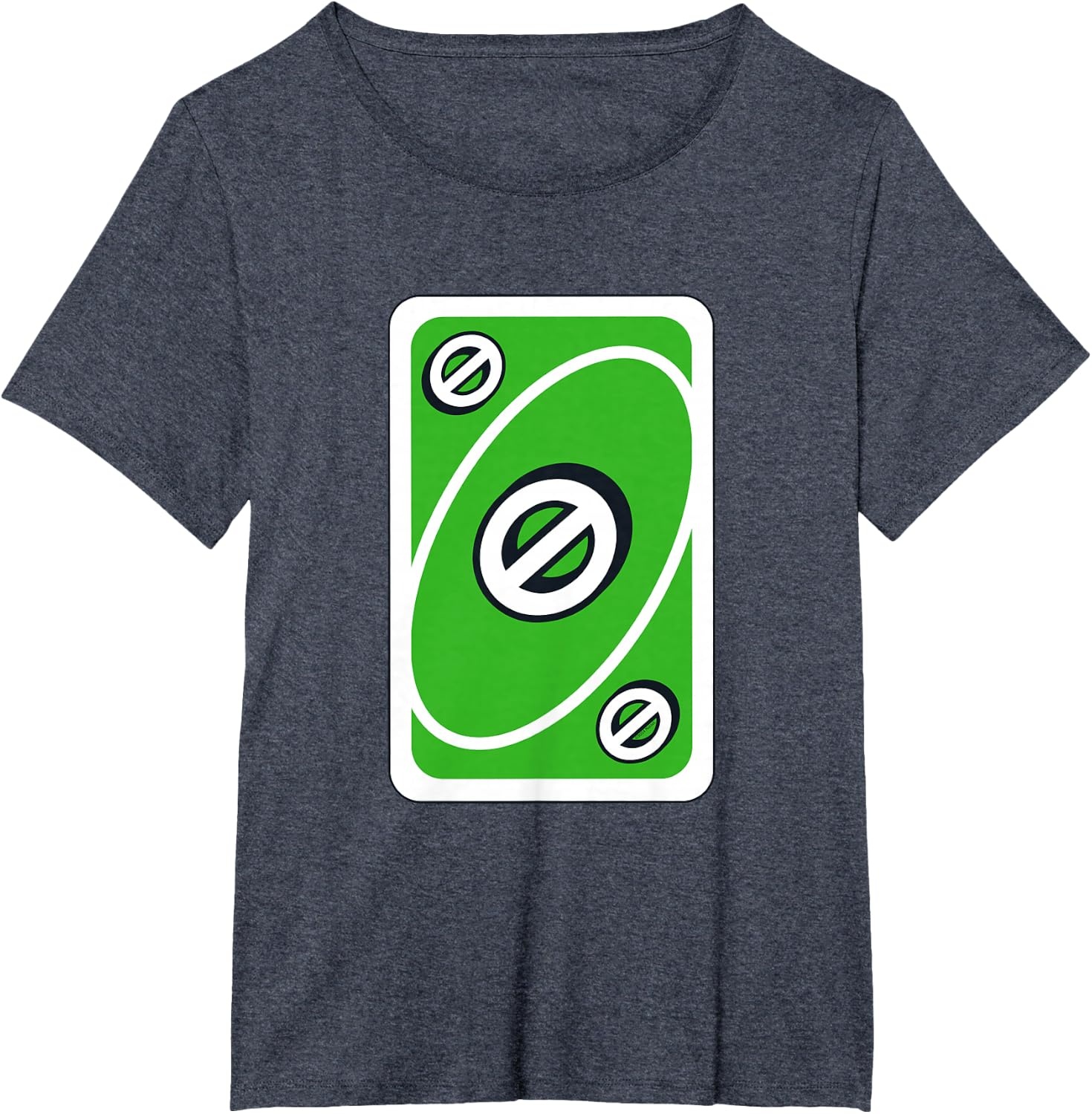 image:imageUNO Green Skip Card TShirtHeather Blue