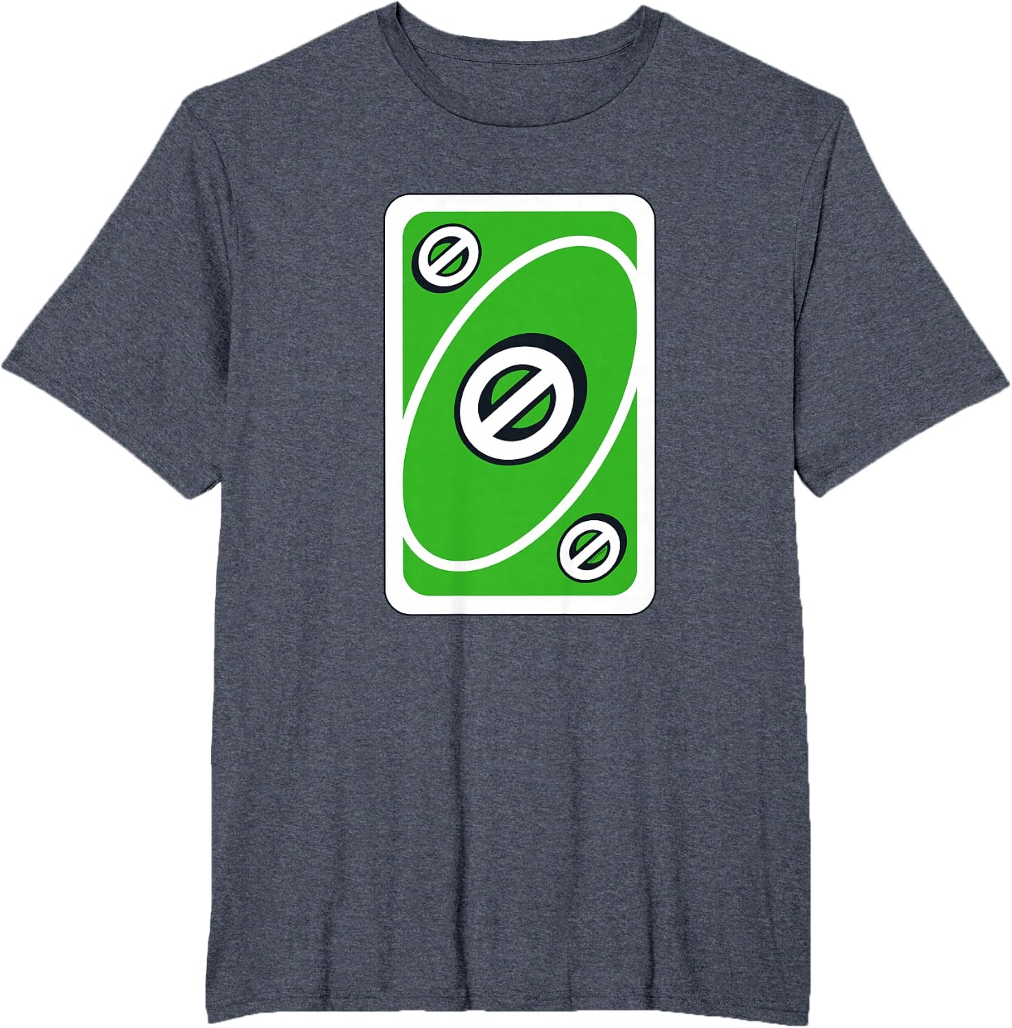 image:imageUNO Green Skip Card TShirtHeather Blue