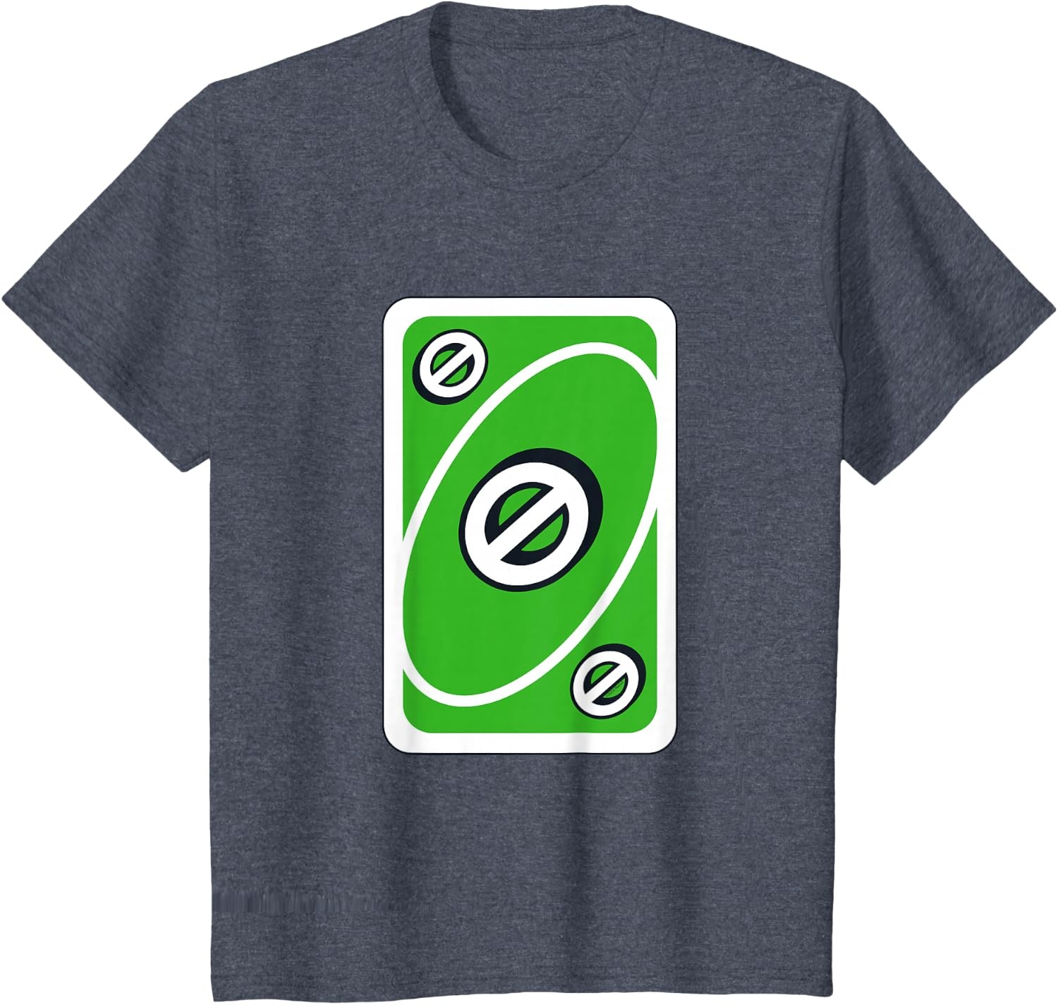 image:imageUNO Green Skip Card TShirtHeather Blue