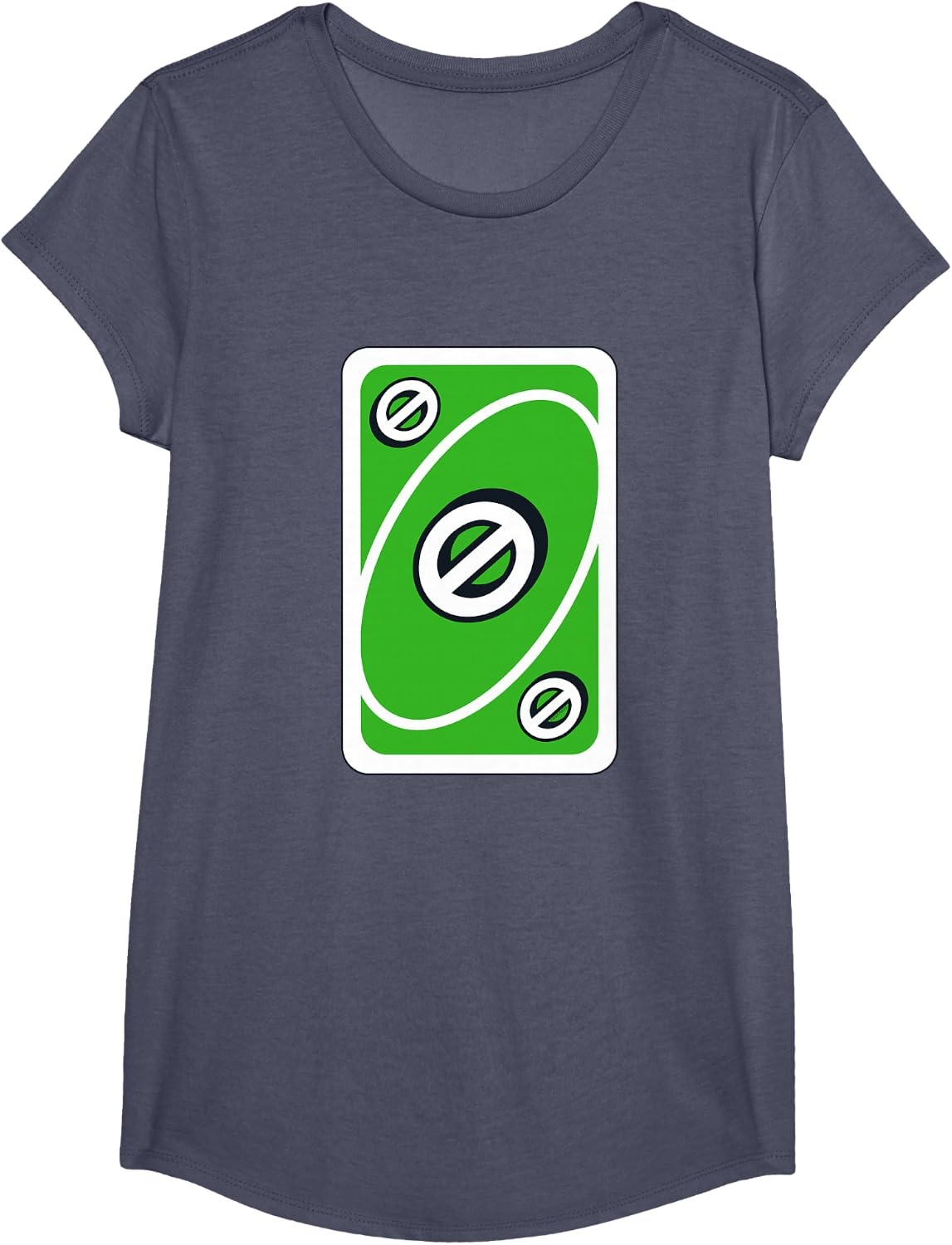 image:imageUNO Green Skip Card TShirtHeather Blue