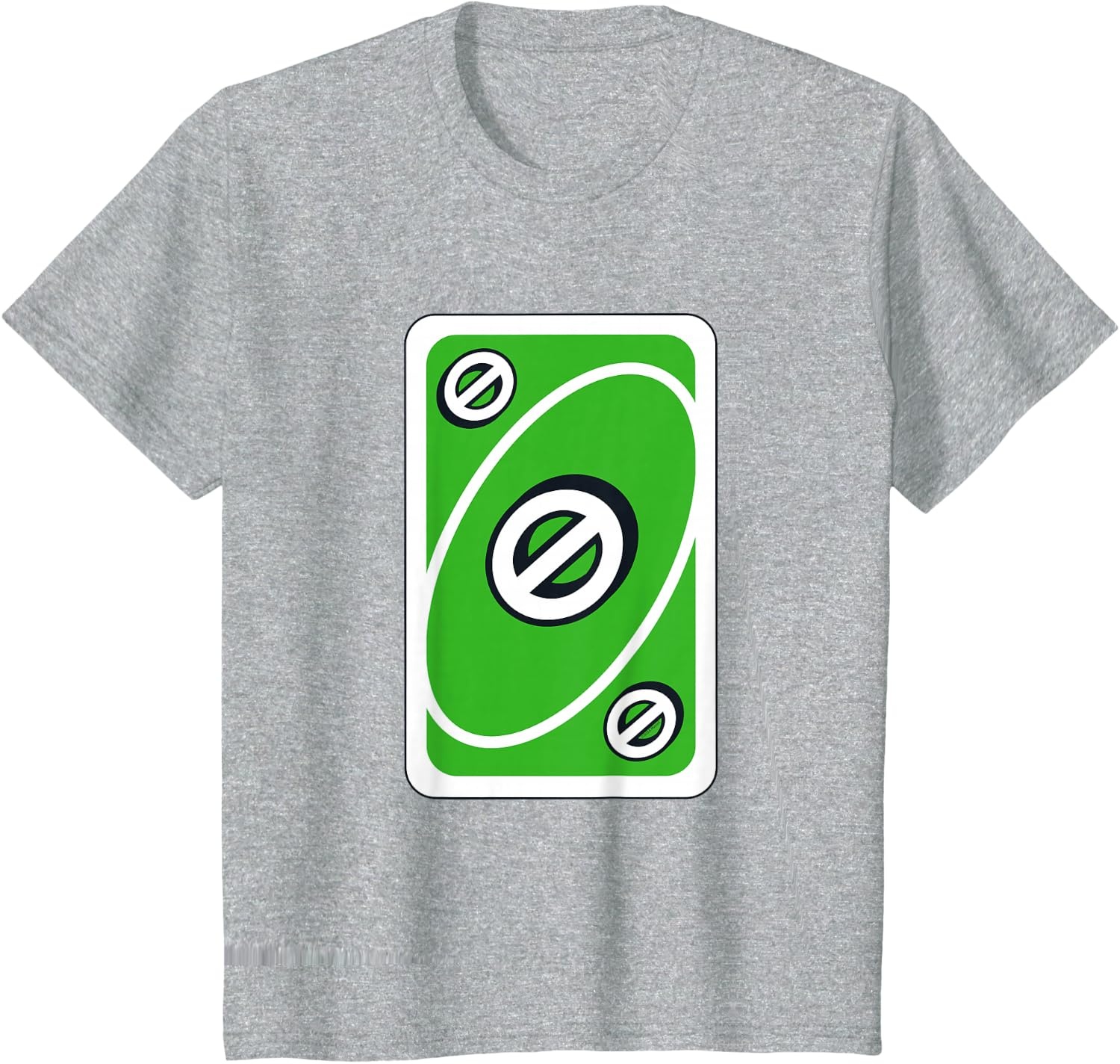 image:imageUNO Green Skip Card TShirtHeather Grey