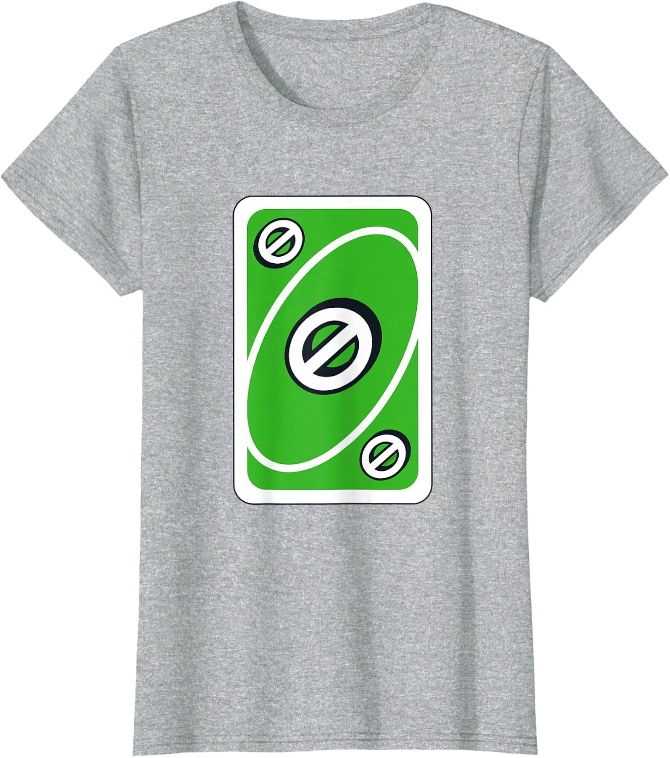 image:imageUNO Green Skip Card TShirtHeather Grey