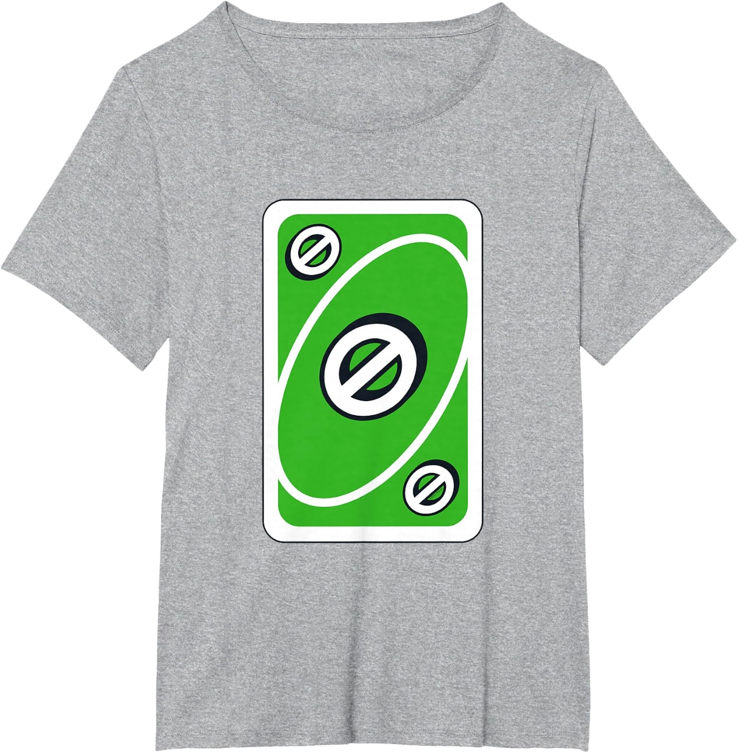 image:imageUNO Green Skip Card TShirtHeather Grey