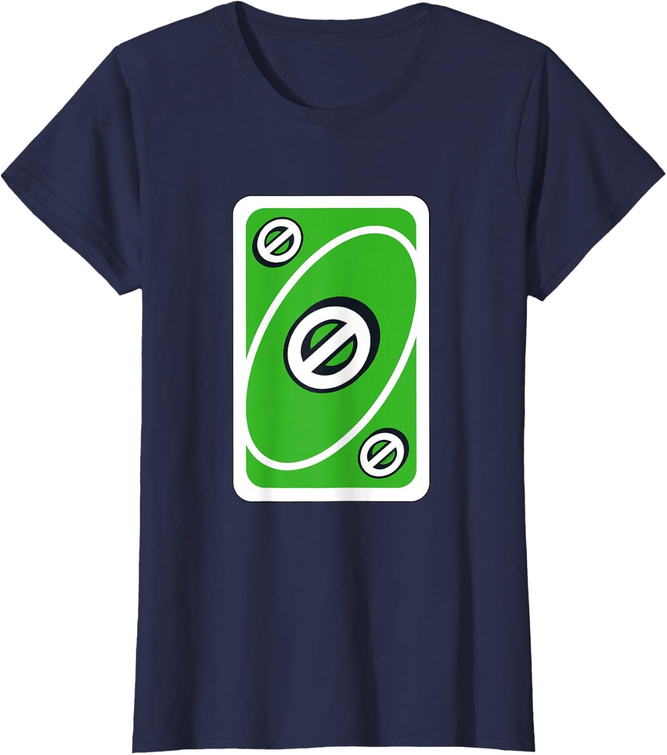 image:imageUNO Green Skip Card TShirtNavy Blue