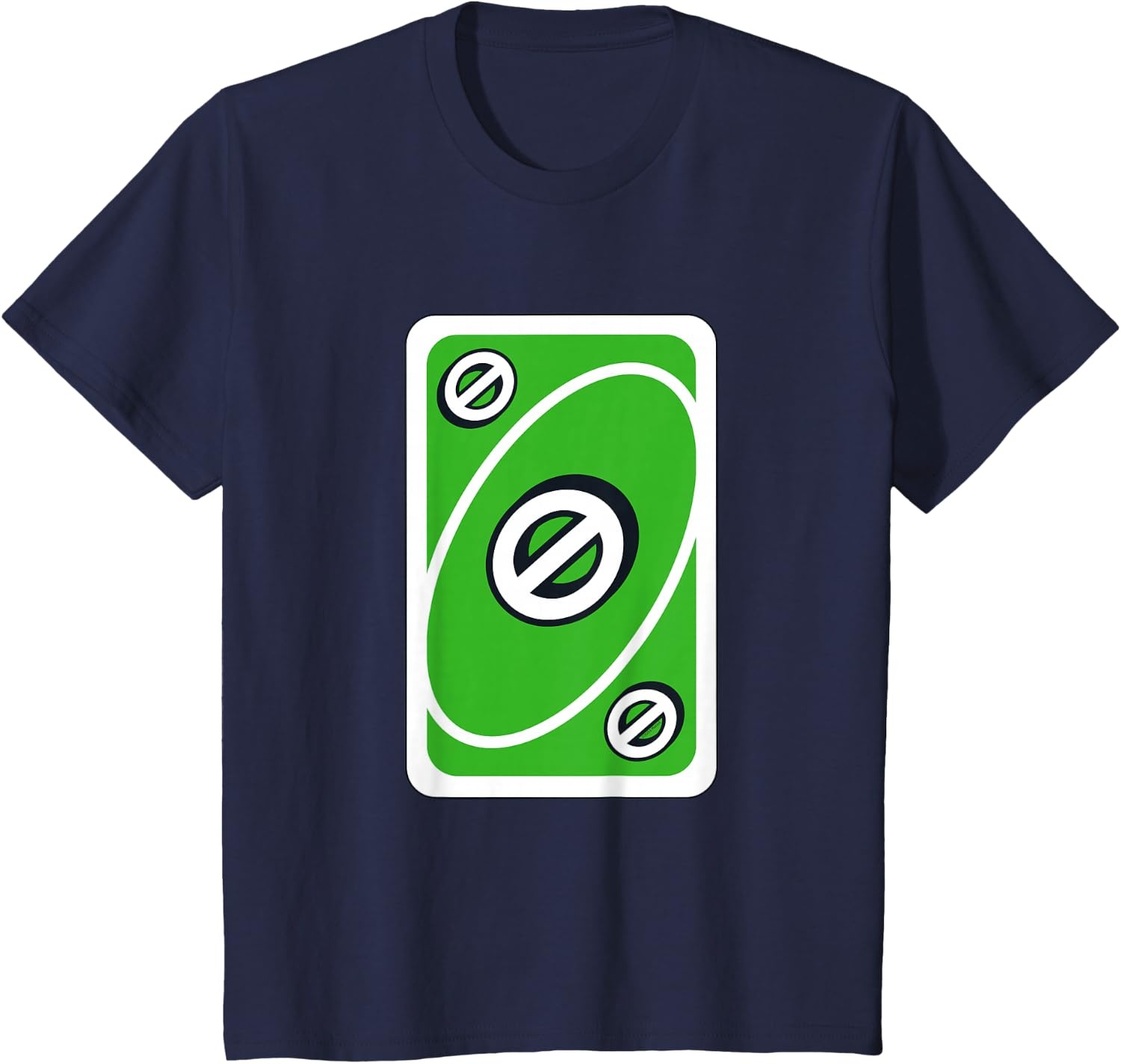 image:imageUNO Green Skip Card TShirtNavy Blue