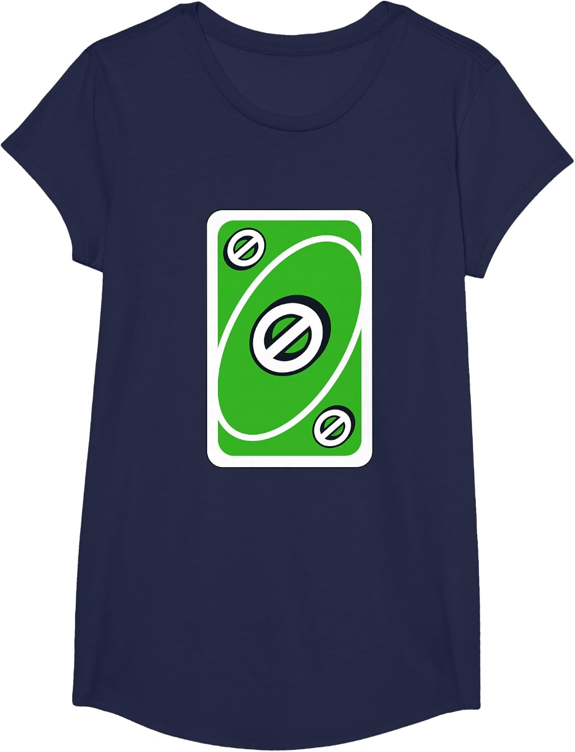 image:imageUNO Green Skip Card TShirtNavy Blue