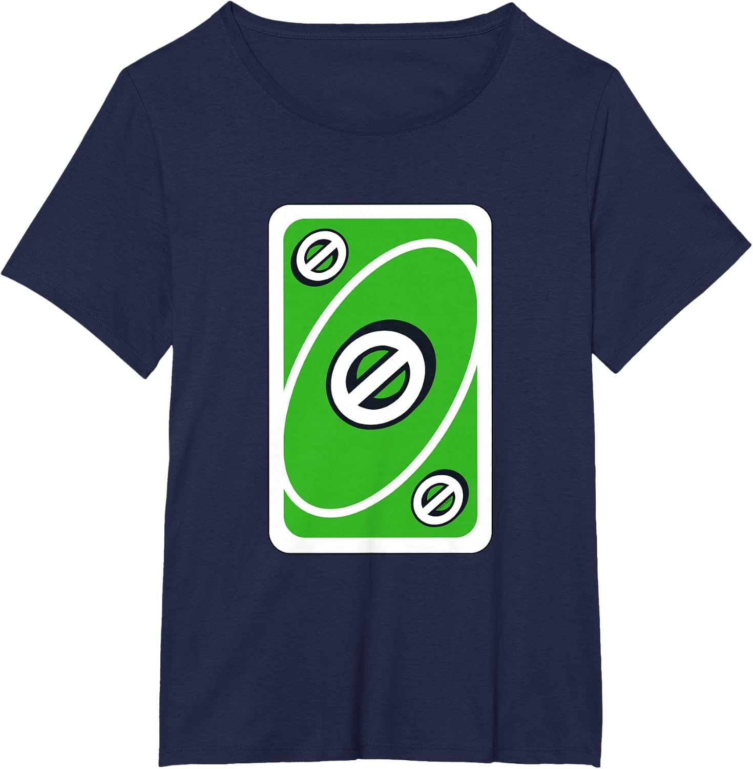 image:imageUNO Green Skip Card TShirtNavy Blue