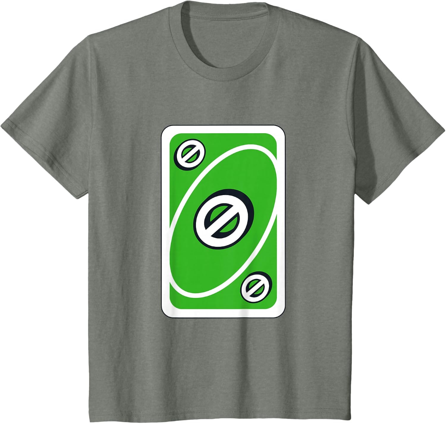 image:imageUNO Green Skip Card TShirtOlive Heather