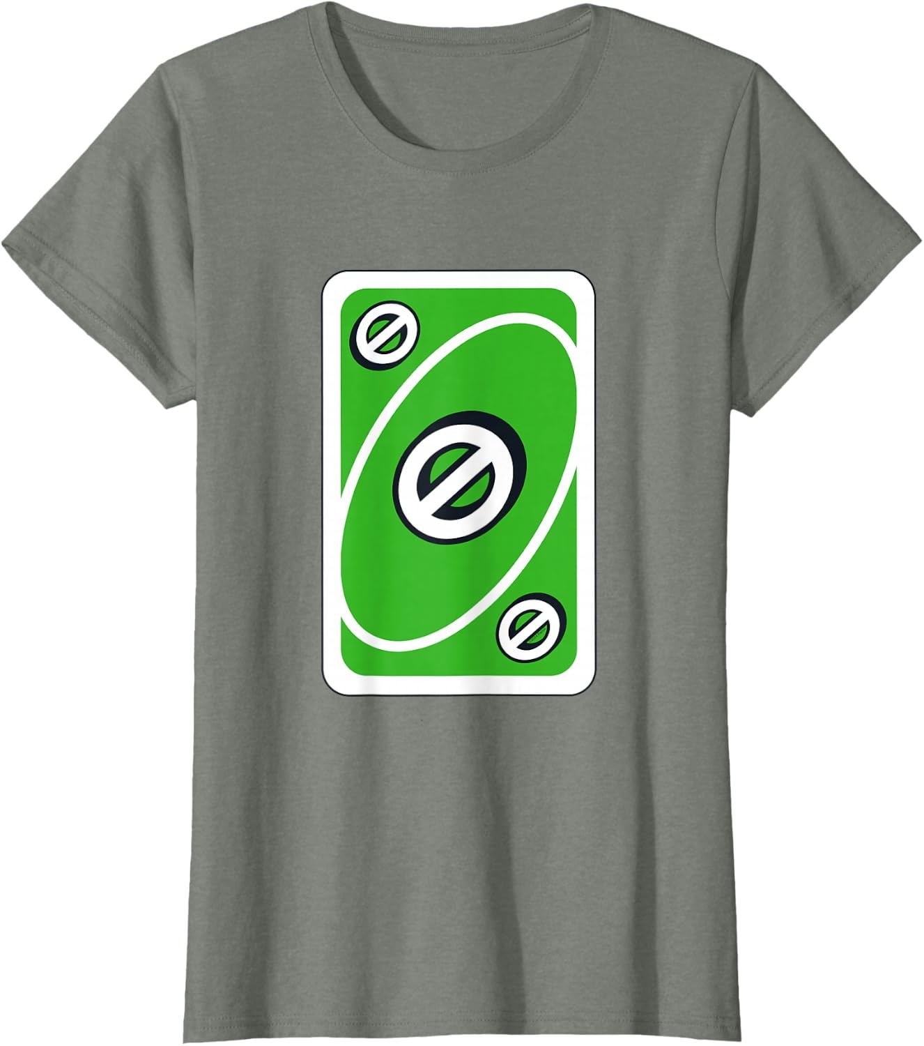 image:imageUNO Green Skip Card TShirtOlive Heather