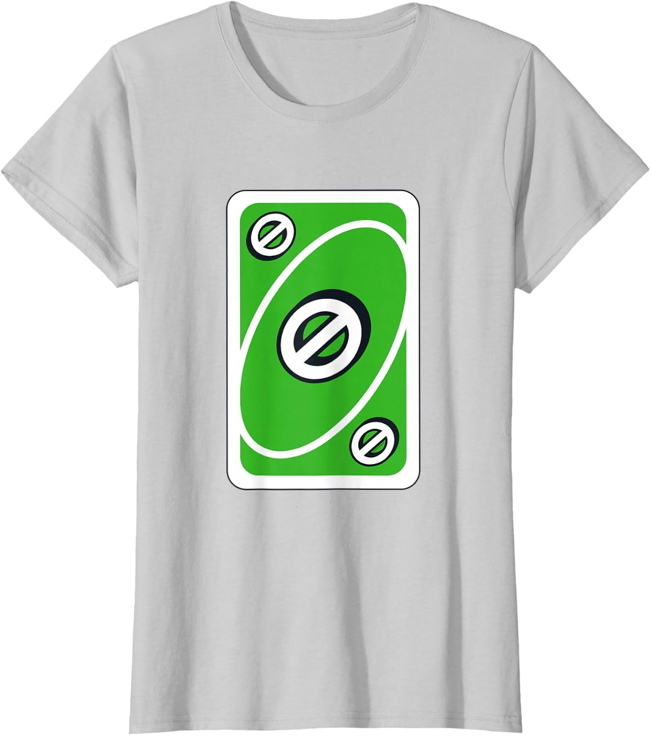 image:imageUNO Green Skip Card TShirtSilver Grey