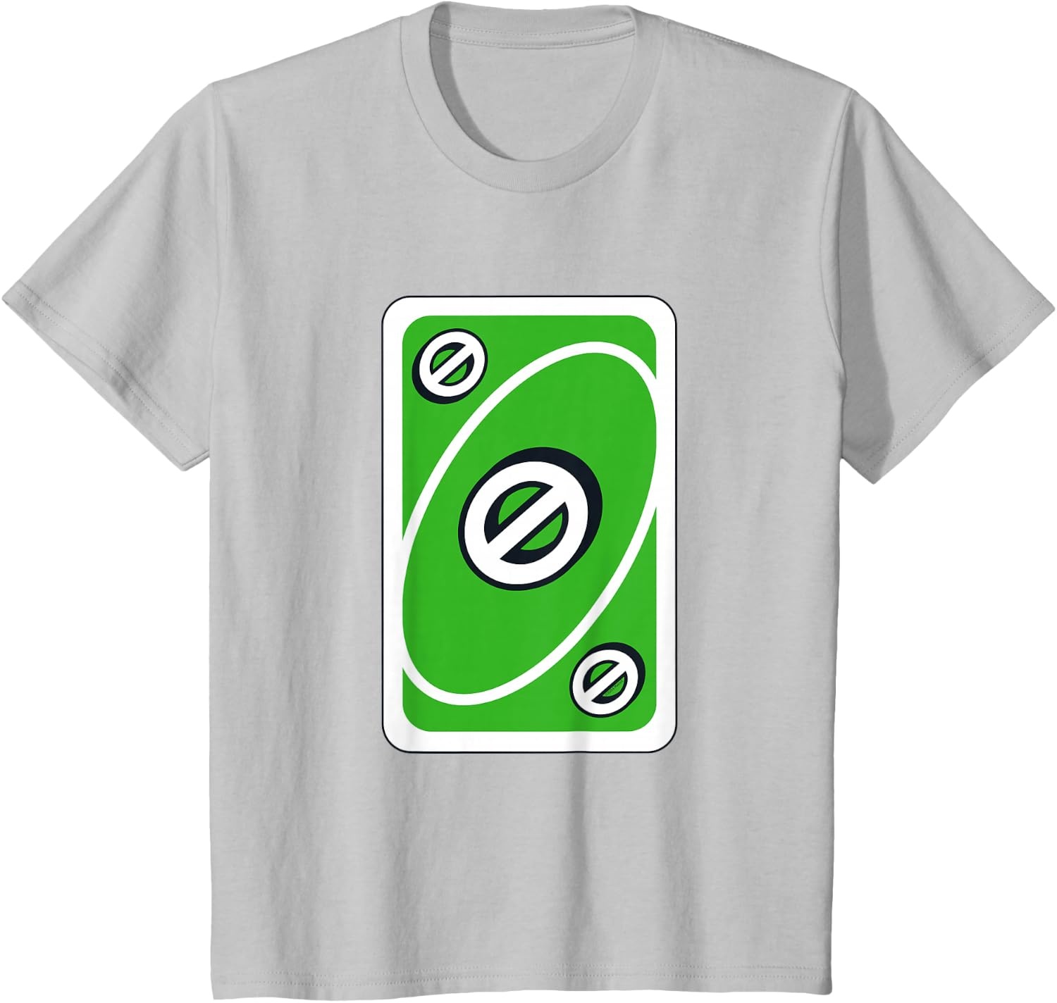 image:imageUNO Green Skip Card TShirtSilver Grey