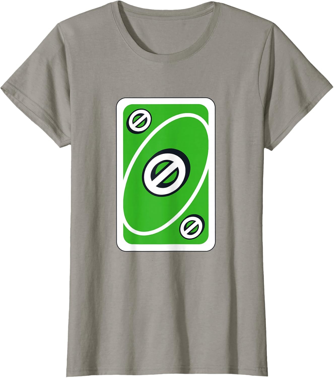 image:imageUNO Green Skip Card TShirtSlate Grey