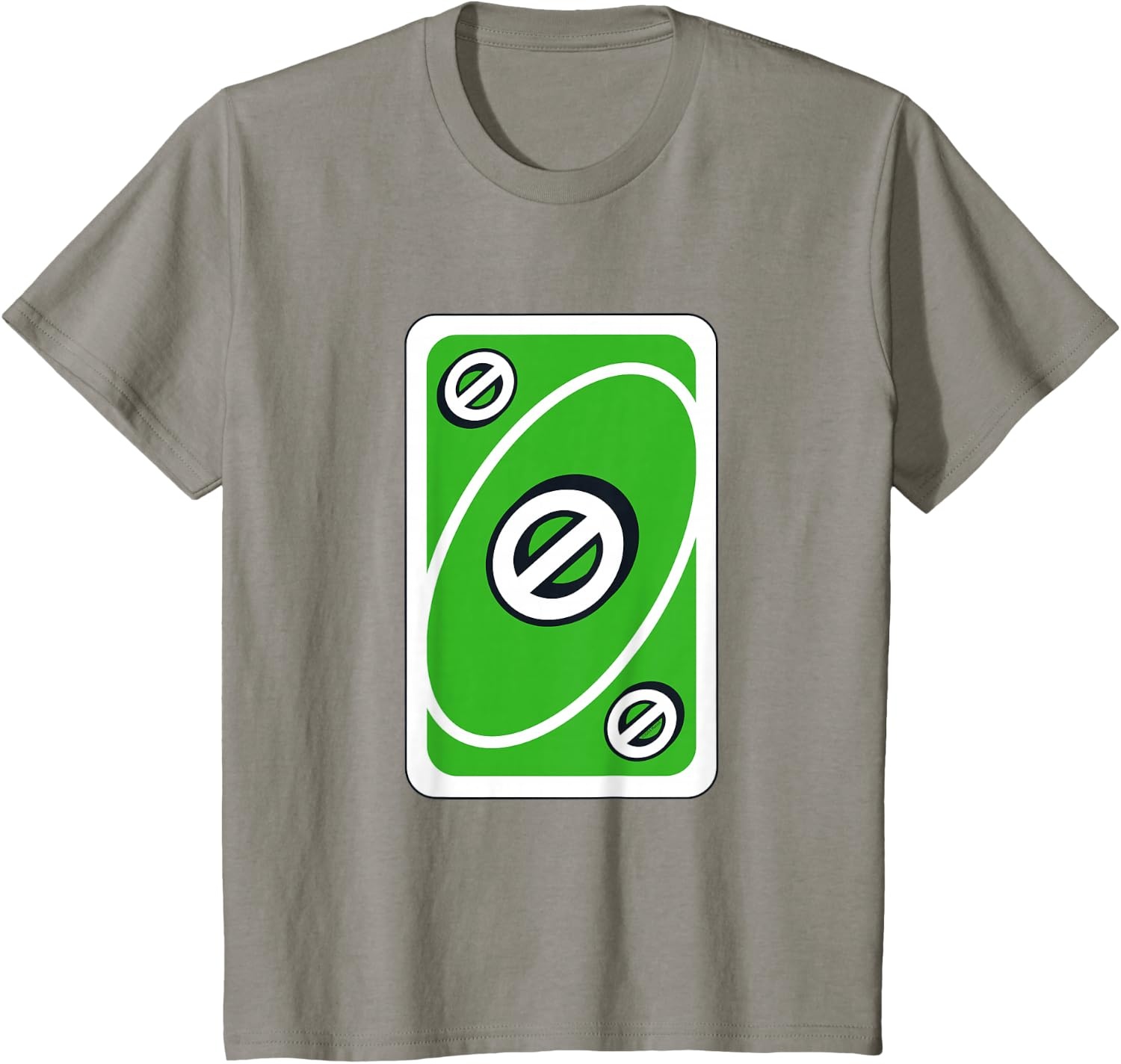 image:imageUNO Green Skip Card TShirtSlate Grey
