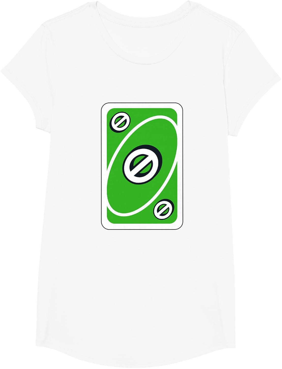 image:imageUNO Green Skip Card TShirtWhite