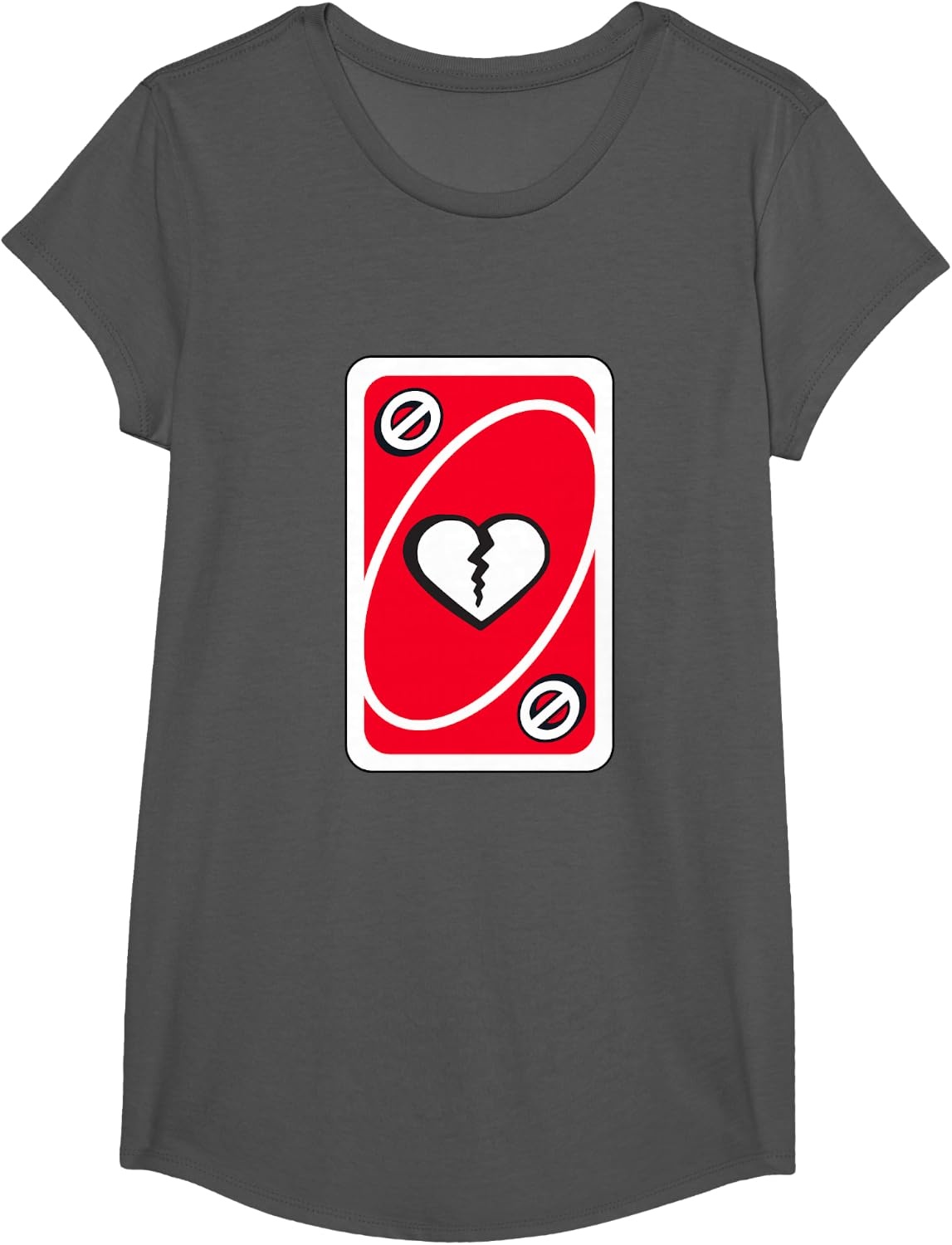 image:imageUNO Heart Skipping for You Valentines Day TShirtAsphalt Grey