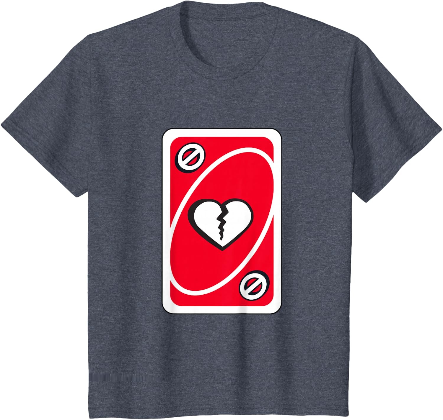 image:imageUNO Heart Skipping for You Valentines Day TShirtHeather Blue