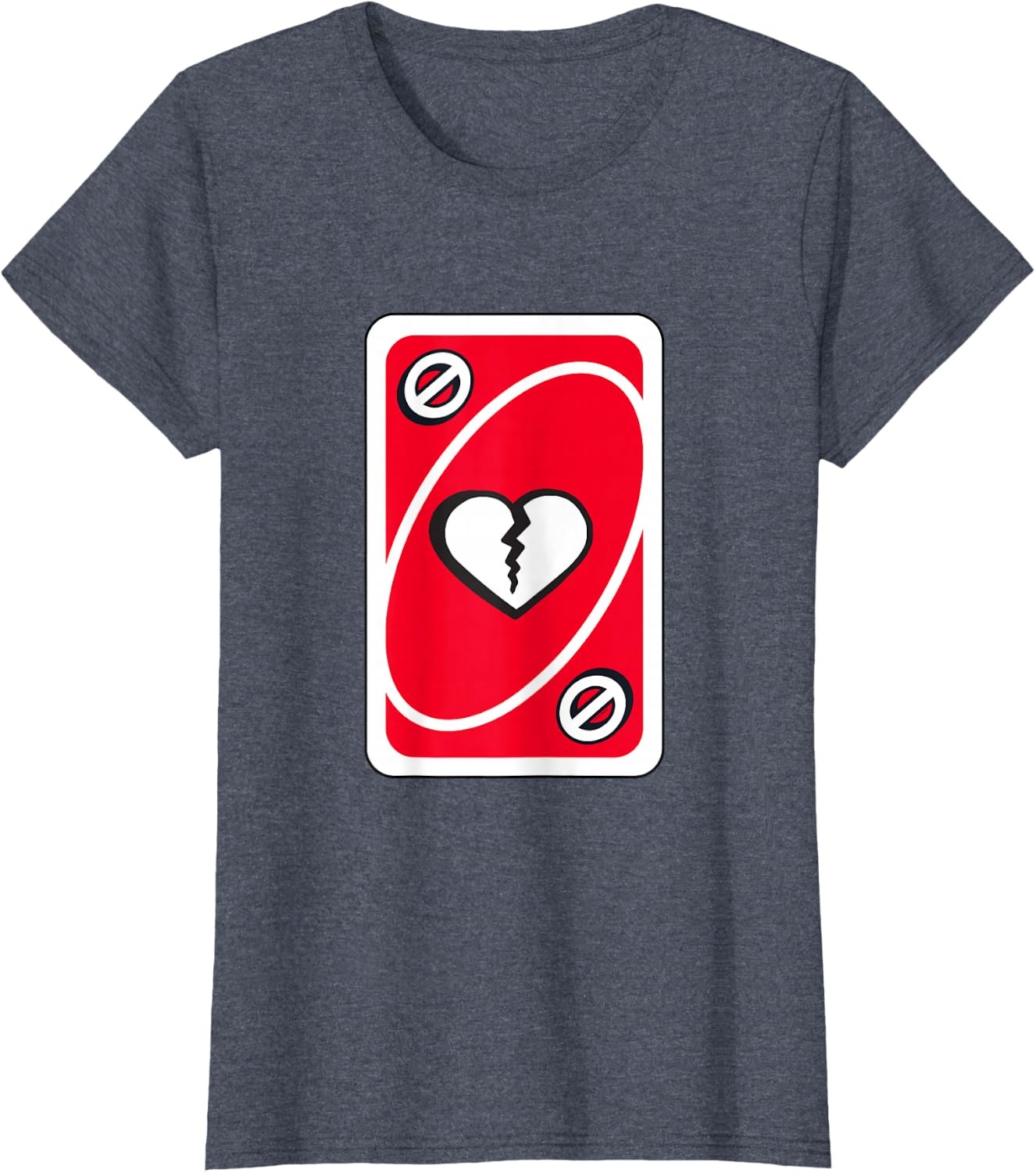 image:imageUNO Heart Skipping for You Valentines Day TShirtHeather Blue