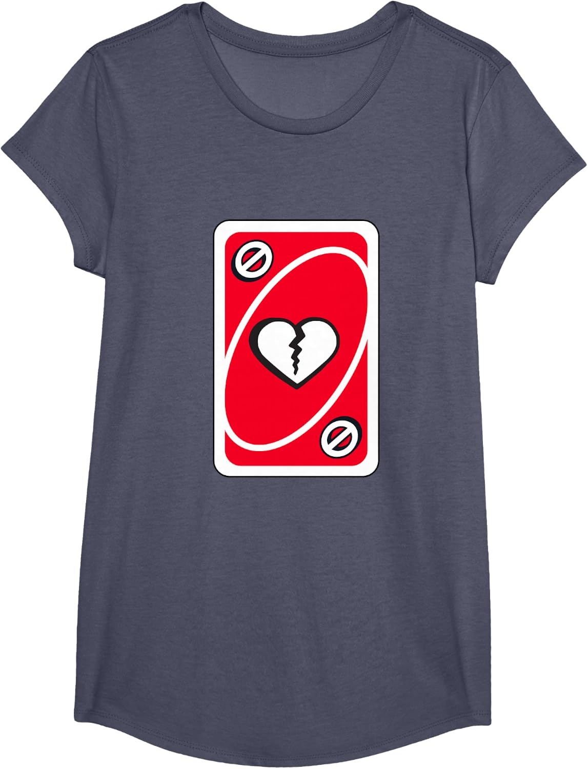 image:imageUNO Heart Skipping for You Valentines Day TShirtHeather Blue
