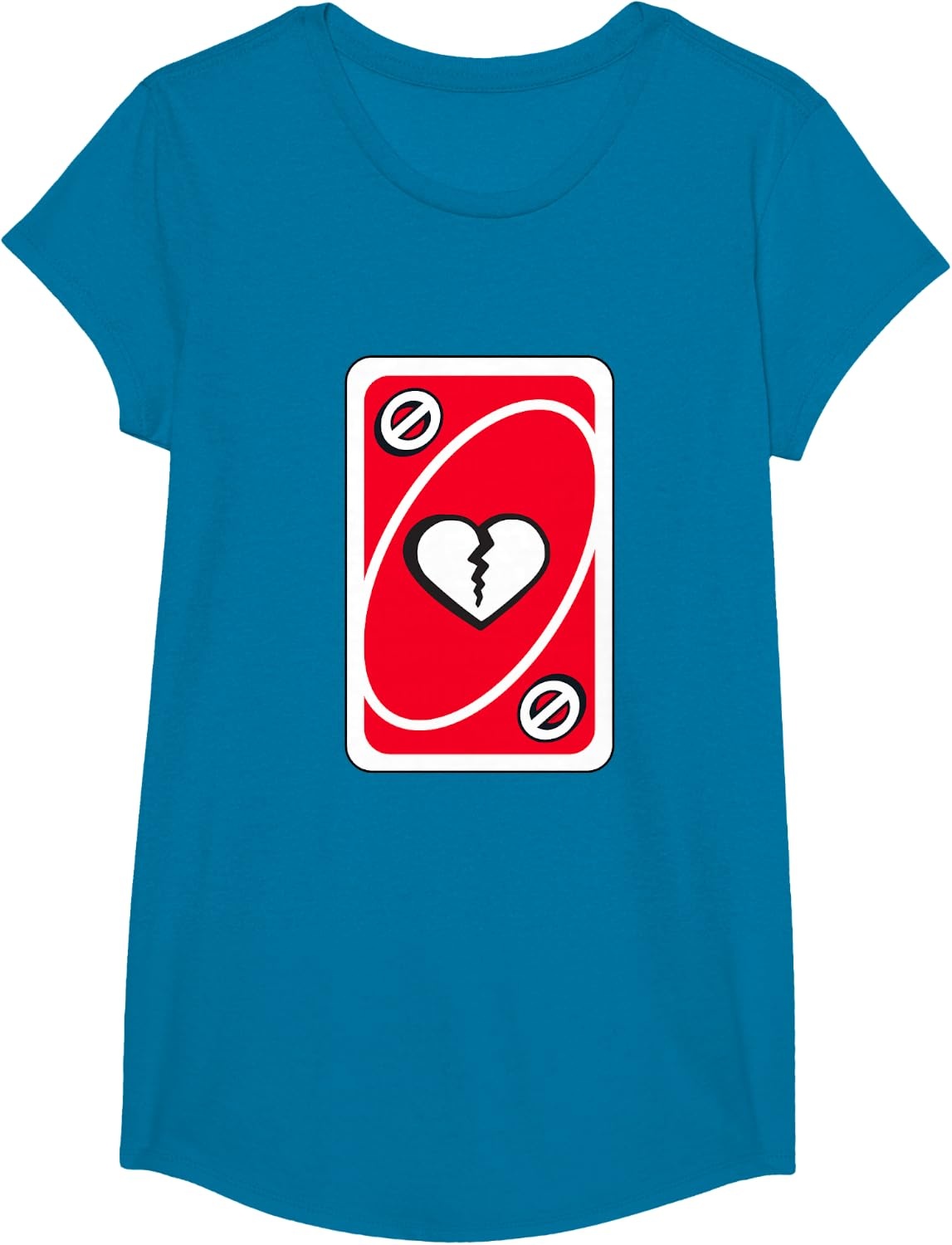 image:imageUNO Heart Skipping for You Valentines Day TShirtSapphire Blue