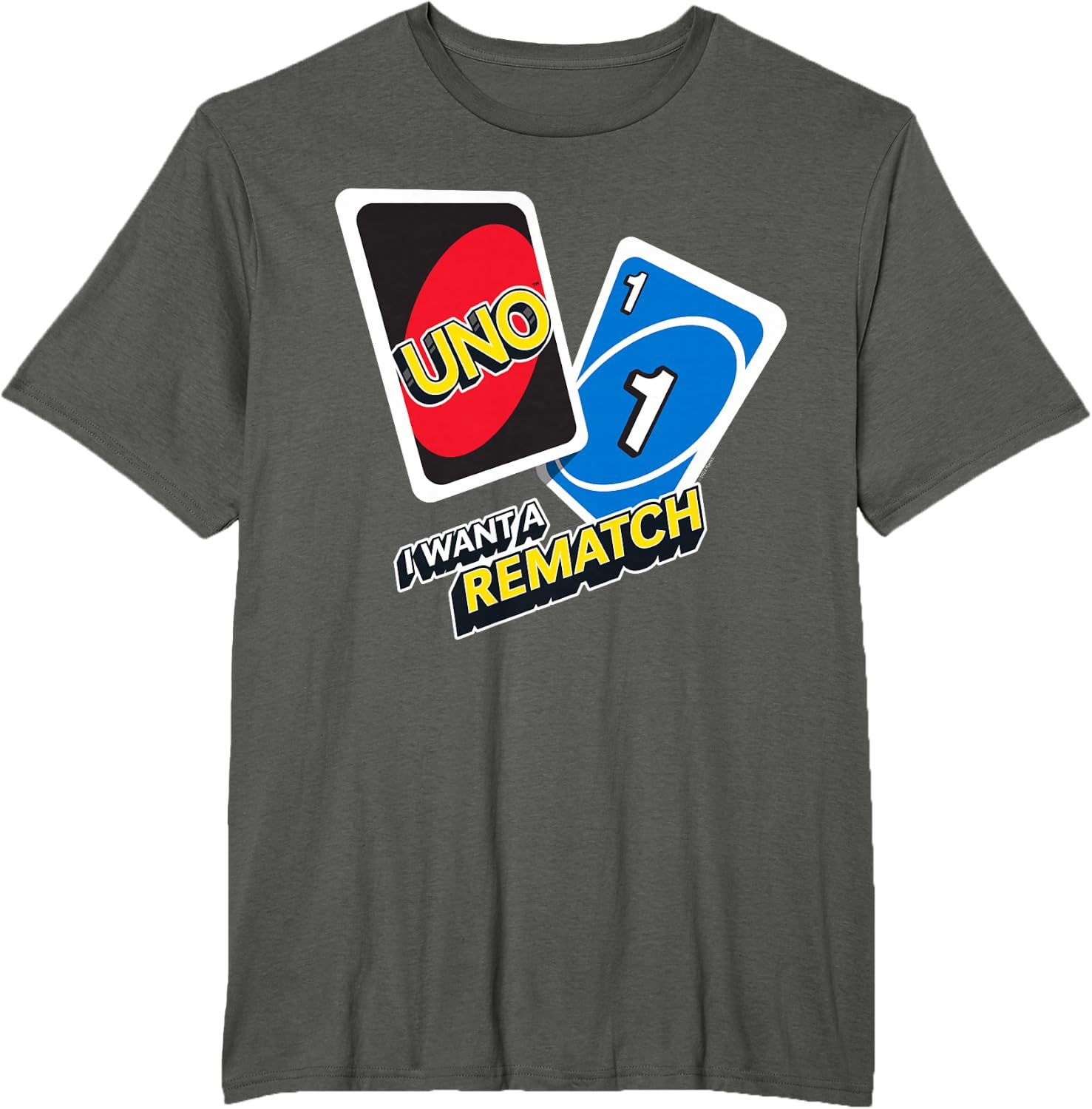 image:imageUNO I Want a Rematch TShirtAsphalt Grey