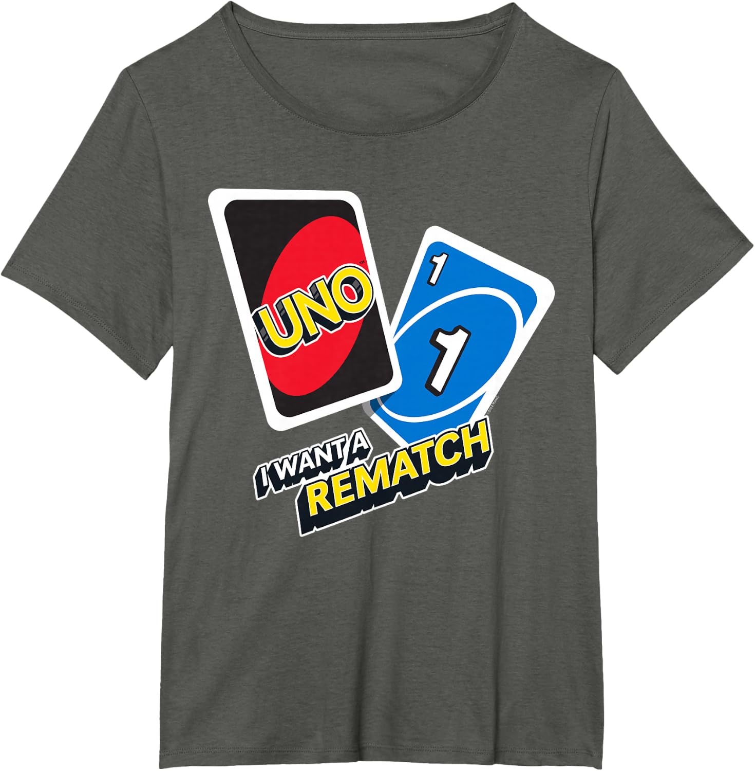 image:imageUNO I Want a Rematch TShirtAsphalt Grey