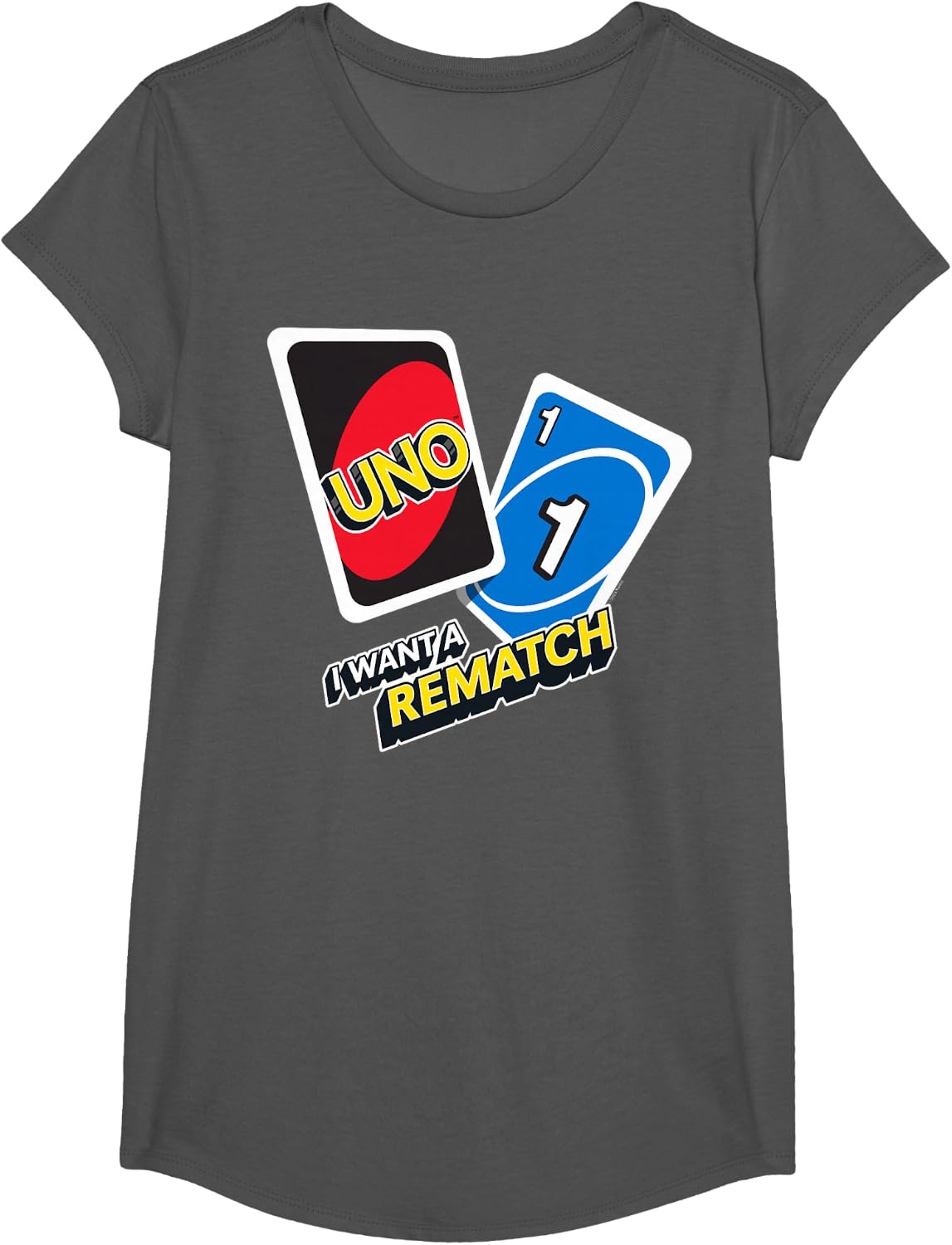 image:imageUNO I Want a Rematch TShirtAsphalt Grey