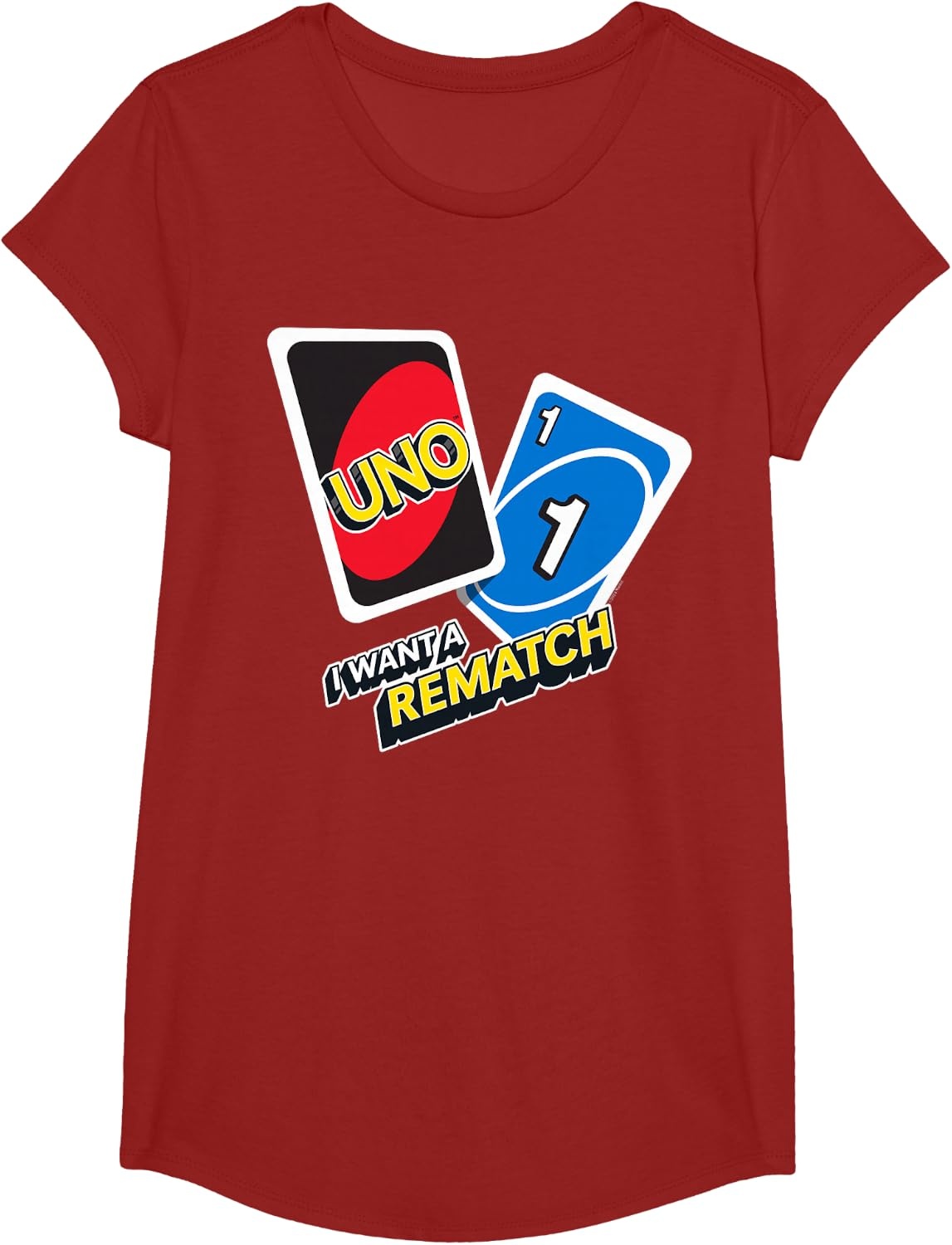 image:imageUNO I Want a Rematch TShirtCranberry Red