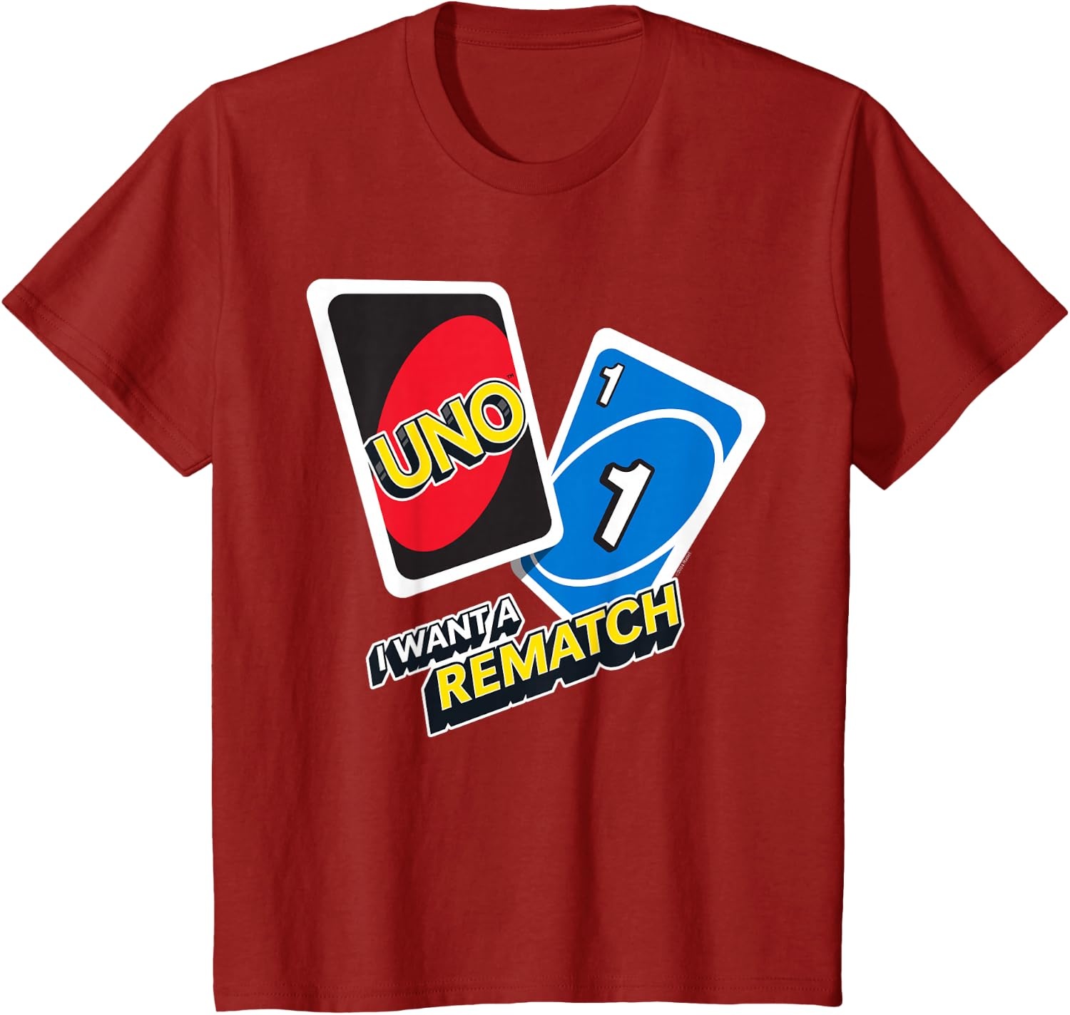 image:imageUNO I Want a Rematch TShirtCranberry Red