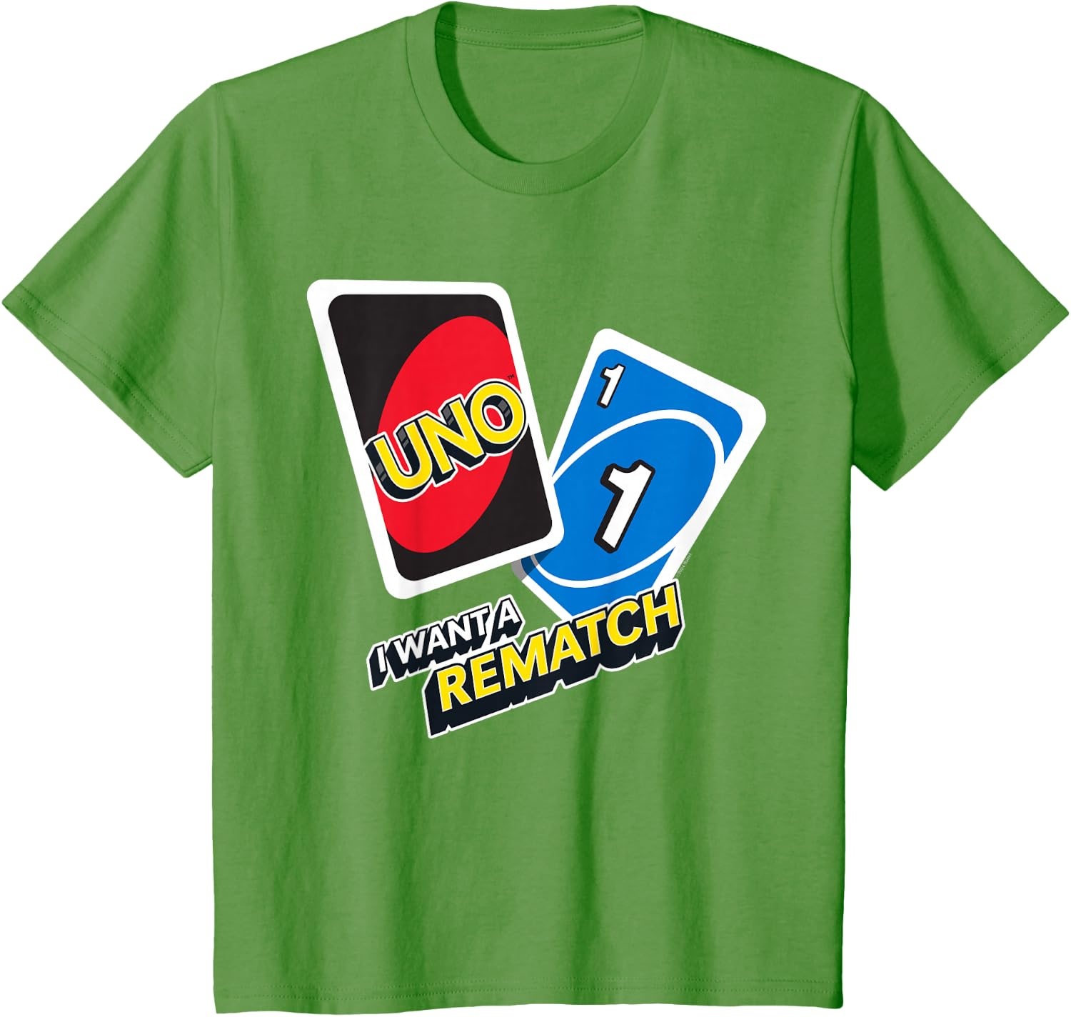 image:imageUNO I Want a Rematch TShirtGrass Green