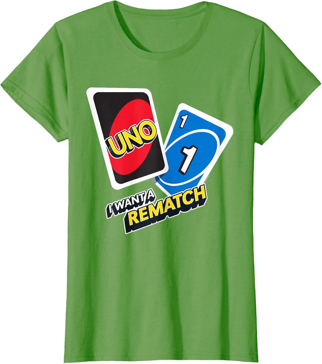 image:imageUNO I Want a Rematch TShirtGrass Green