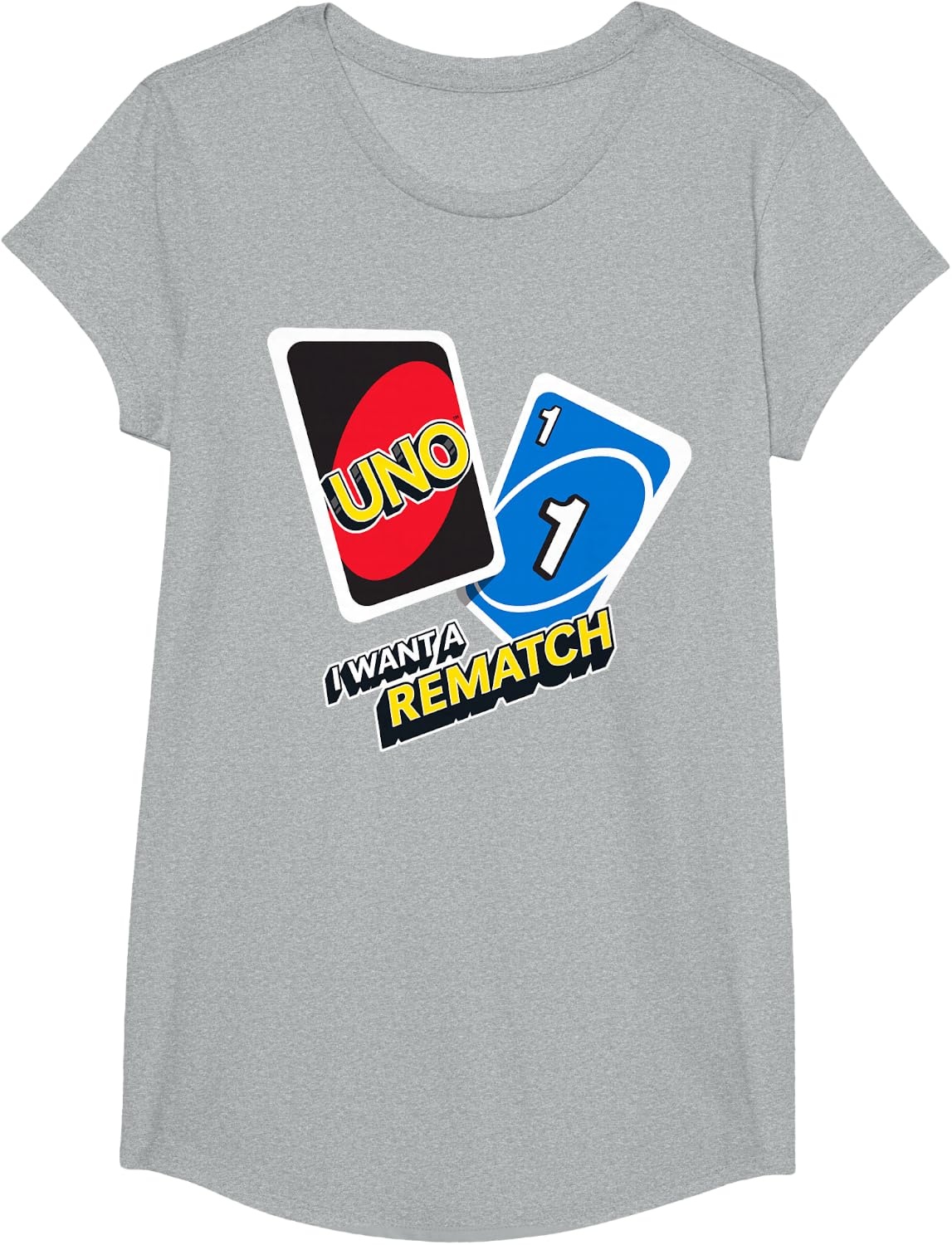 image:imageUNO I Want a Rematch TShirtHeather Grey