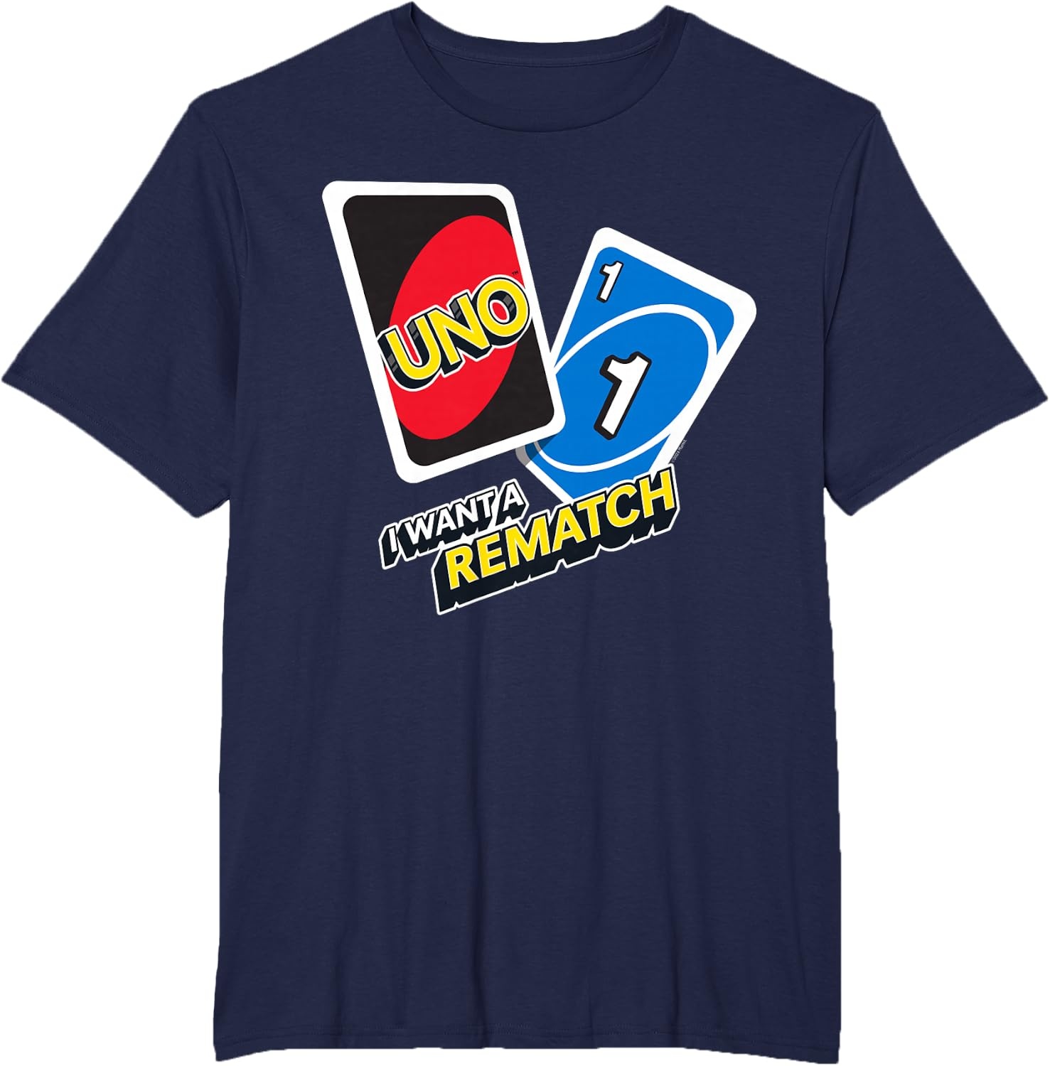image:imageUNO I Want a Rematch TShirtNavy Blue