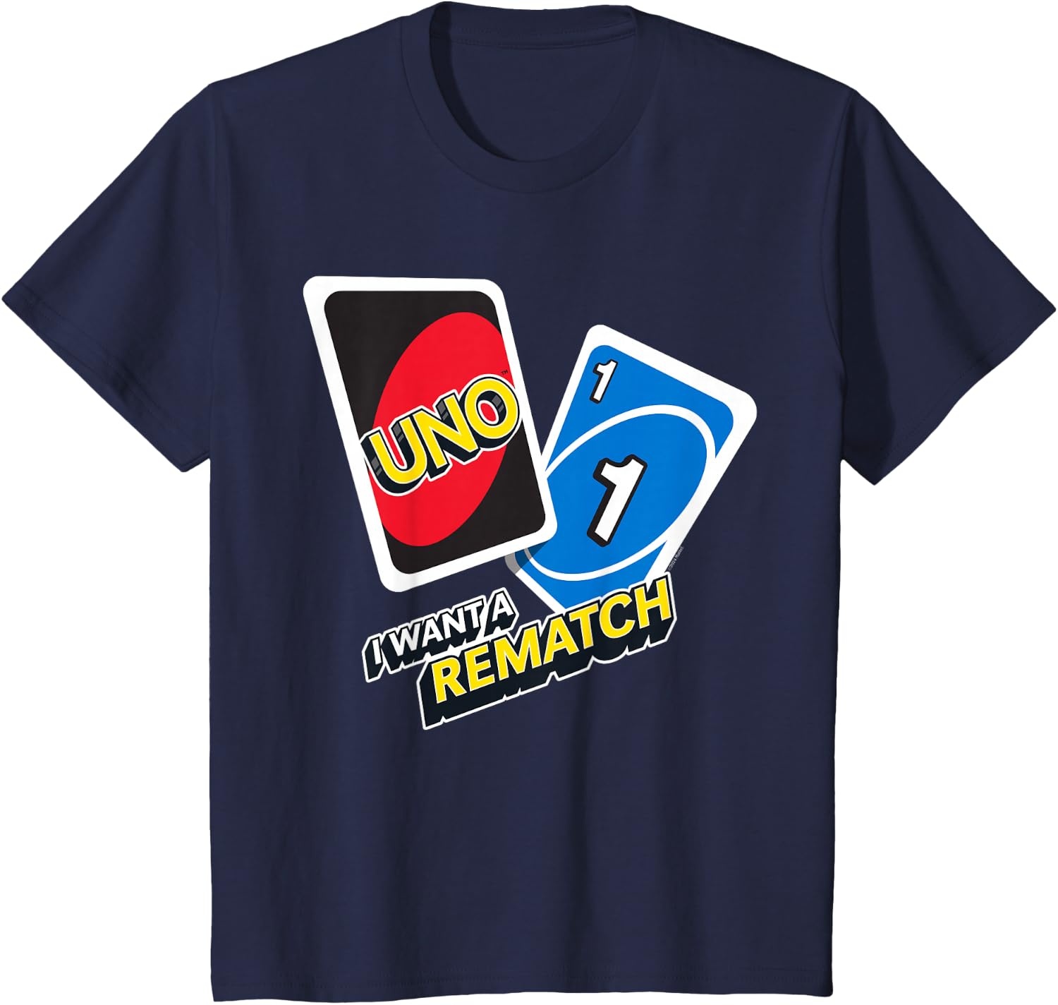 image:imageUNO I Want a Rematch TShirtNavy Blue