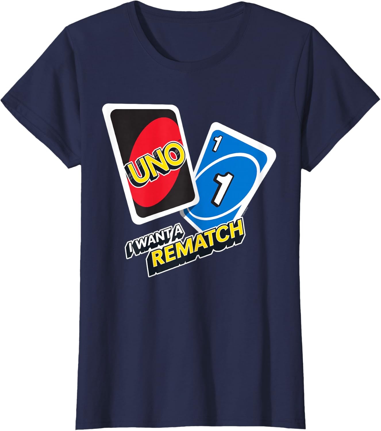 image:imageUNO I Want a Rematch TShirtNavy Blue