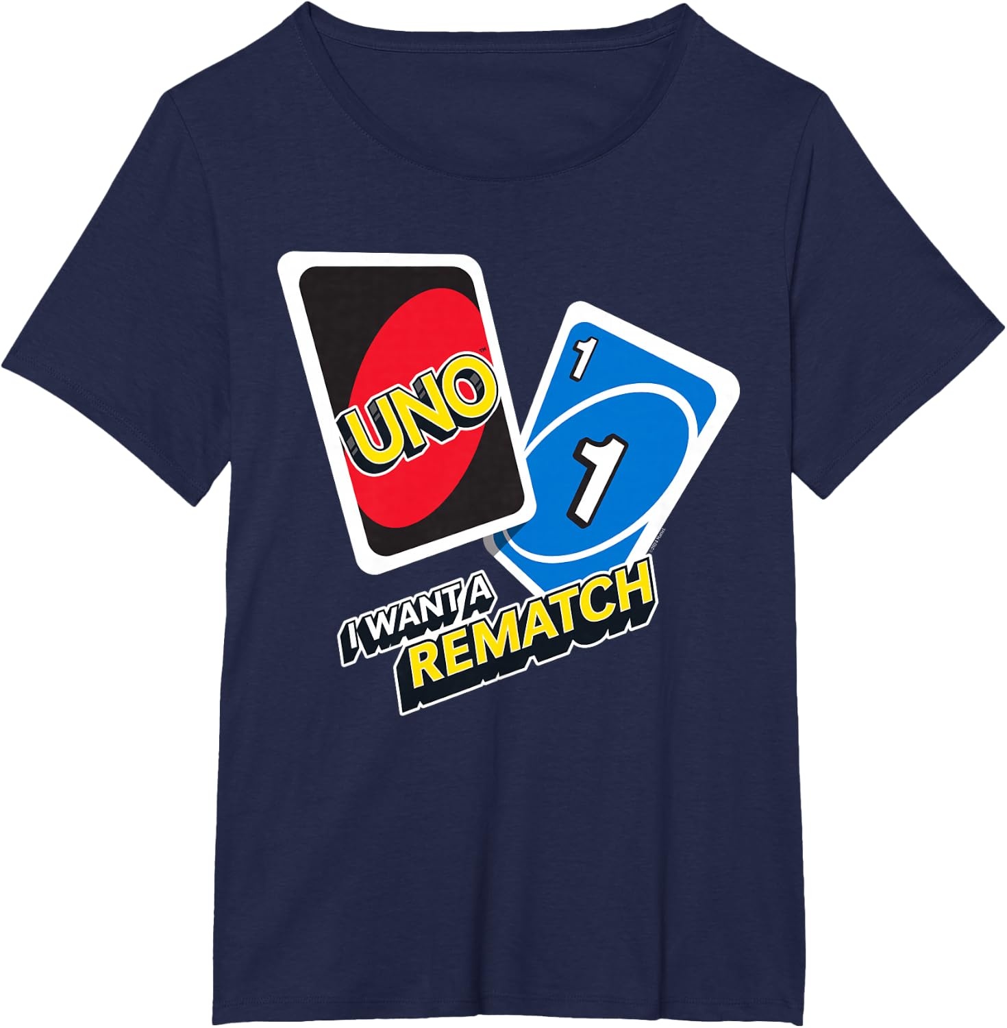 image:imageUNO I Want a Rematch TShirtNavy Blue