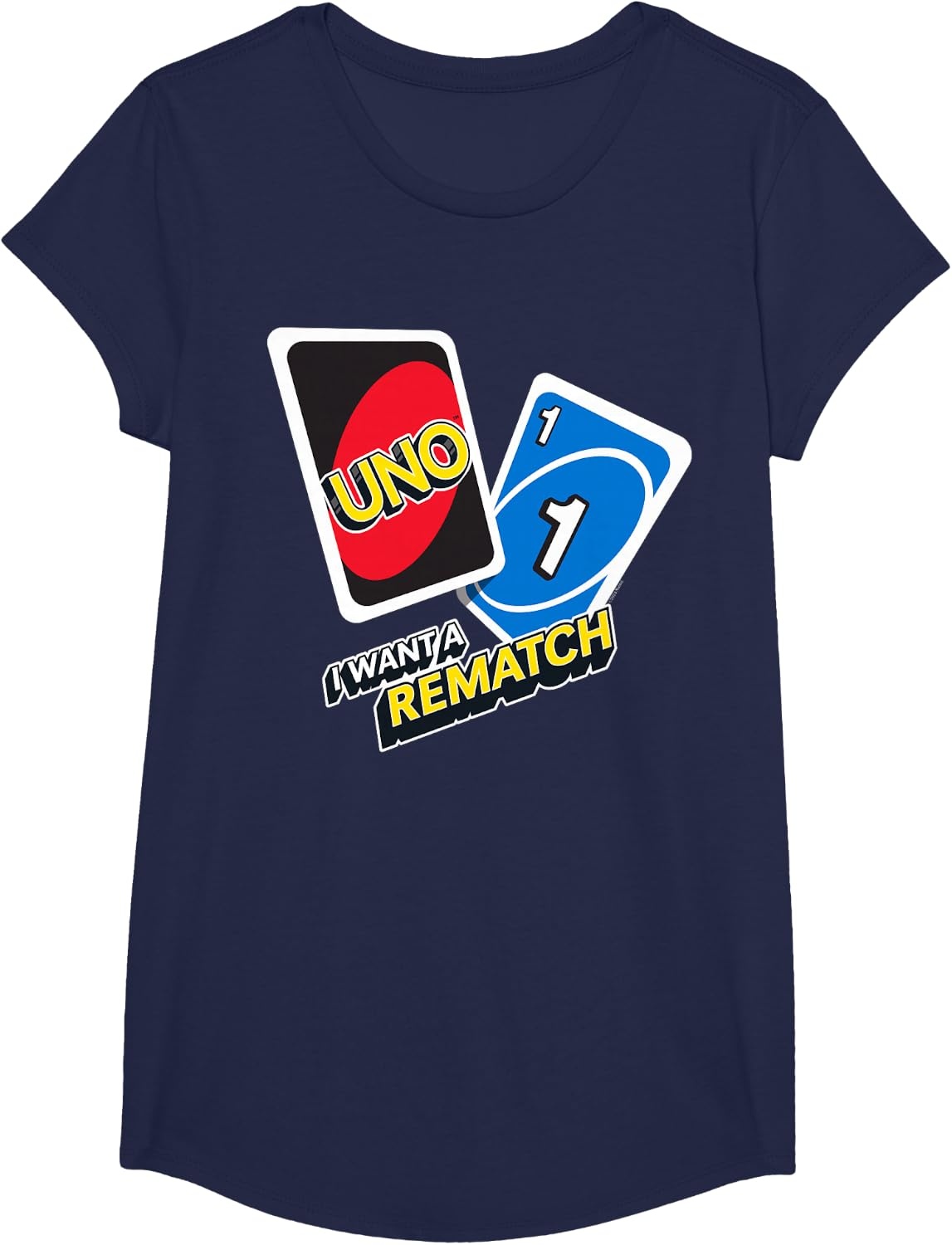 image:imageUNO I Want a Rematch TShirtNavy Blue