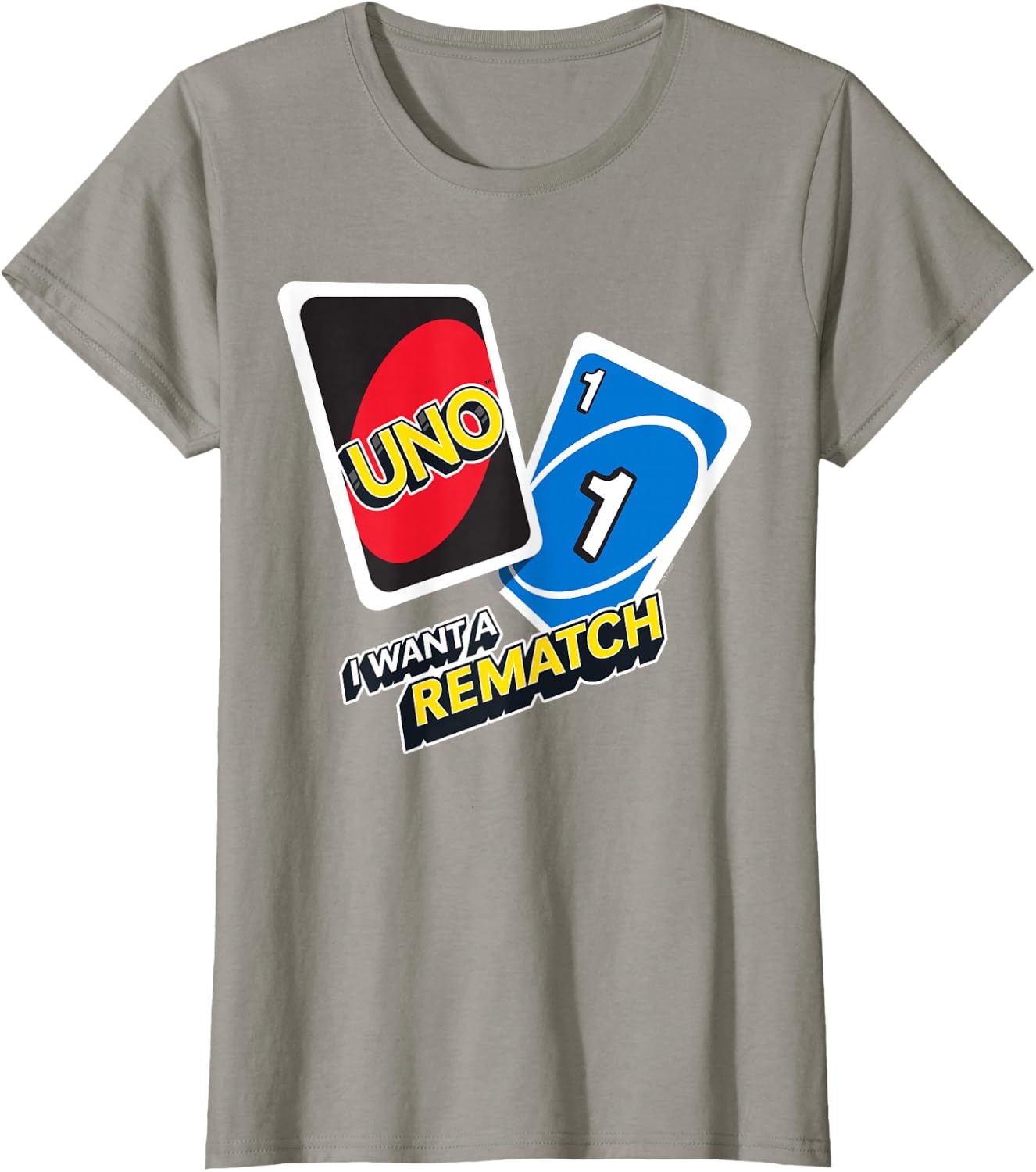 image:imageUNO I Want a Rematch TShirtSlate Grey