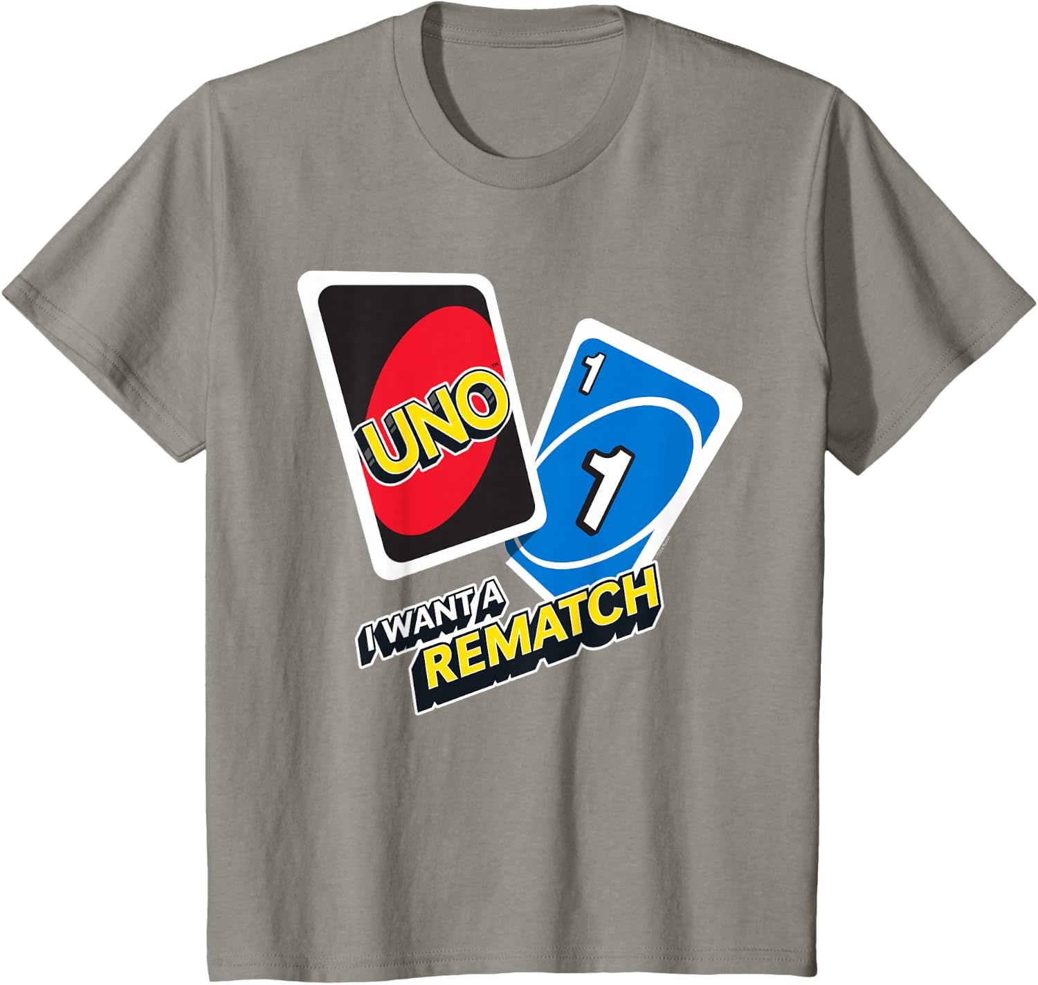 image:imageUNO I Want a Rematch TShirtSlate Grey